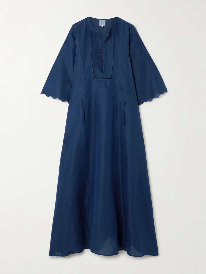 Thierry Colson Rachel Cotton And Linen-blend Maxi Dress - x large