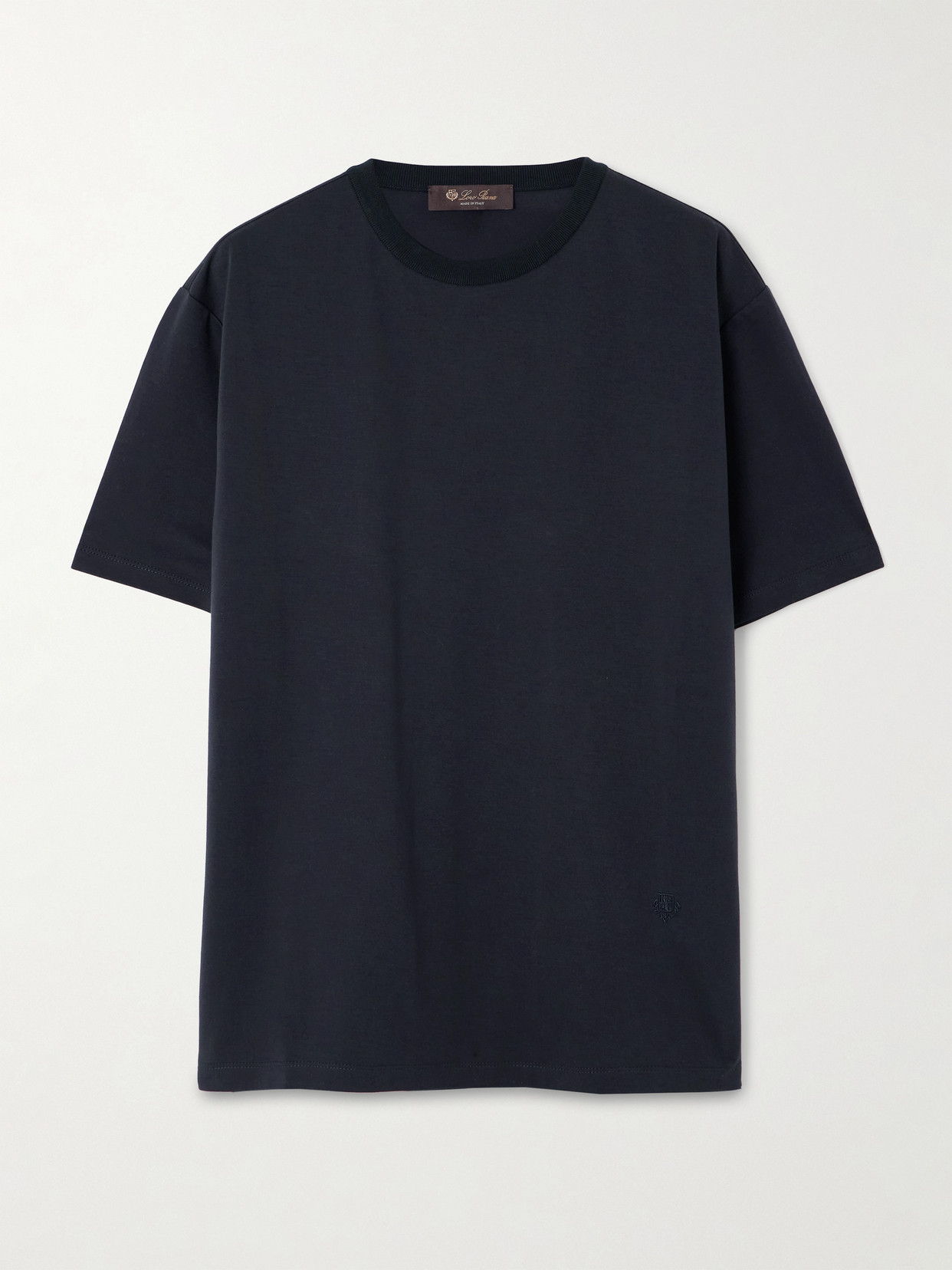 Loro Piana Neo Cotton-jersey T-shirt In Blue