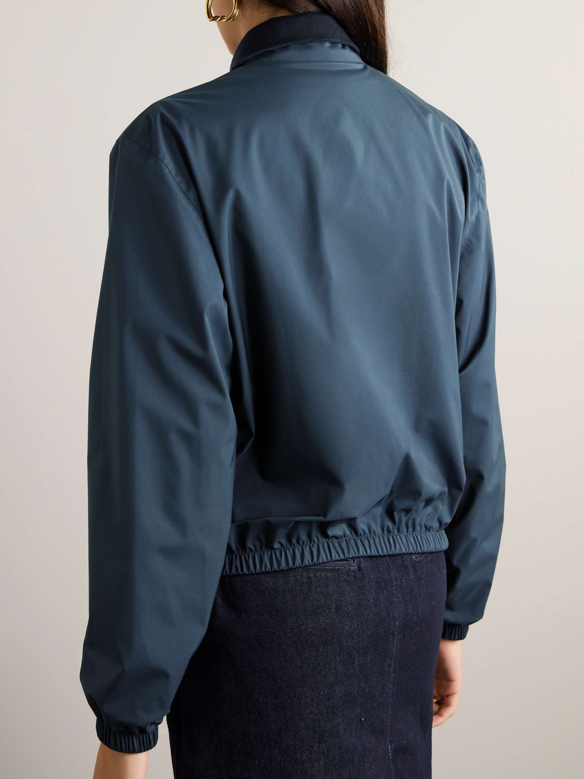 LORO PIANA 正反两穿软壳面料羊绒飞行员夹克
