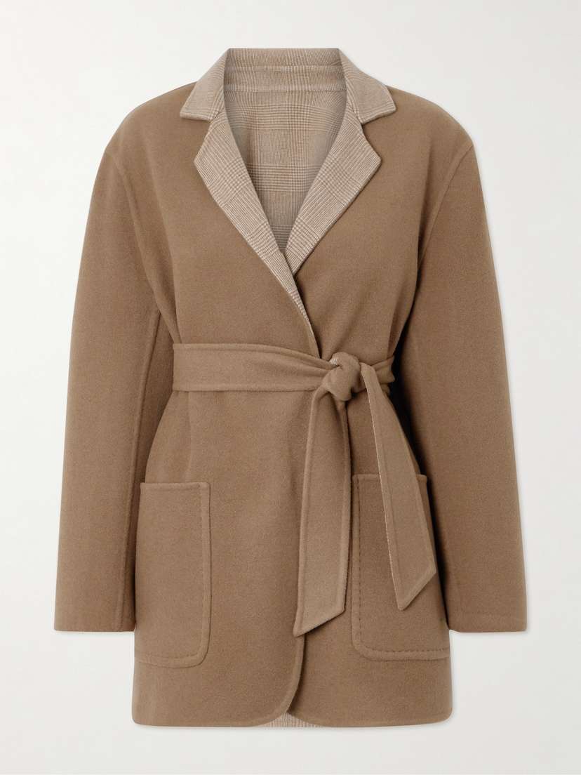 Max Mara Belted Wool And Cashmere-blend Jacket