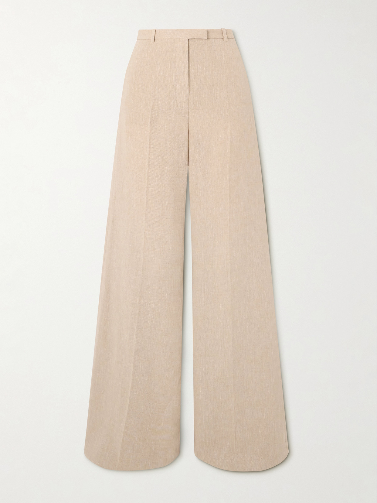 Loro Piana Emmit Linen Flared Pants In Neutrals