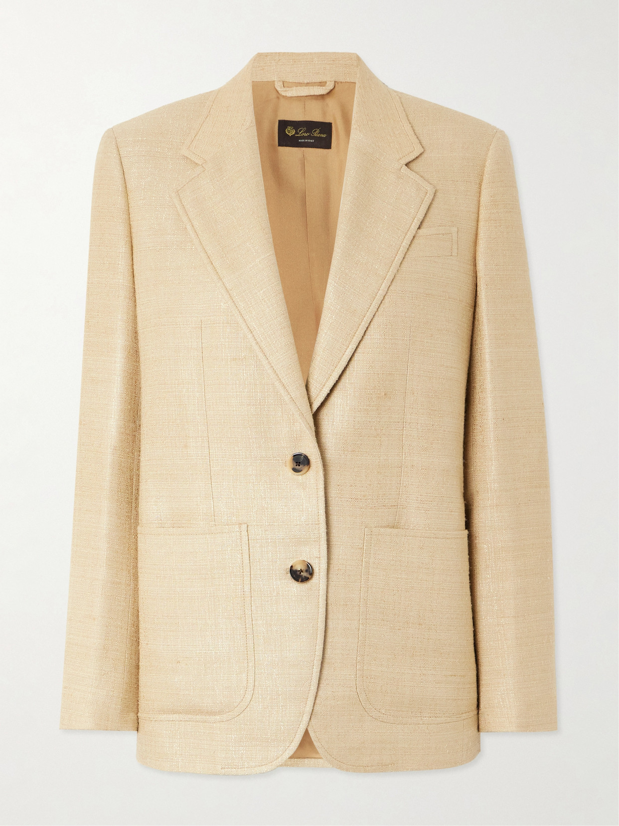 Loro Piana - Maria Silk-tweed Blazer - Neutrals