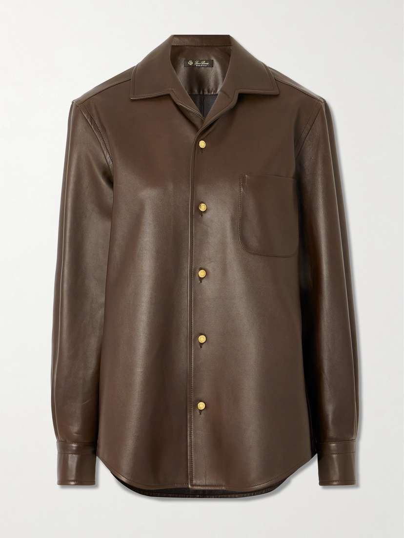 Loro Piana Valeria Leather Shirt