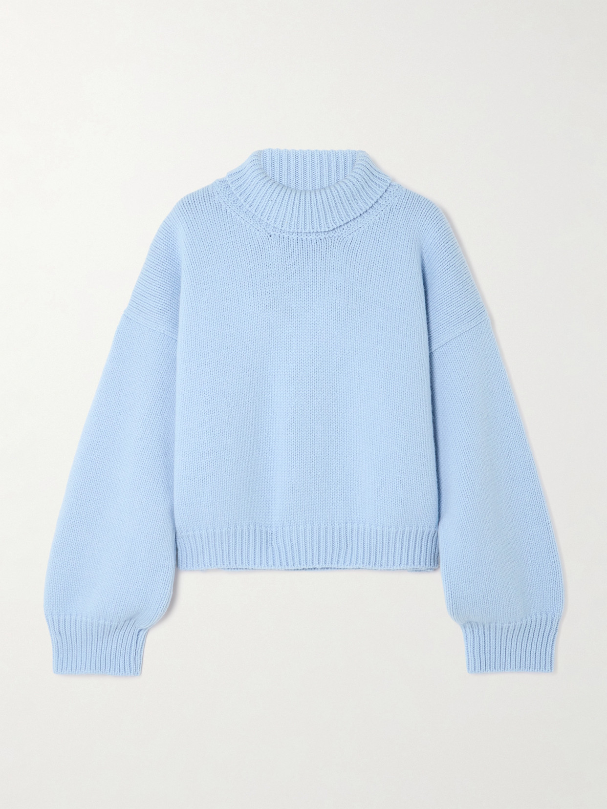 Daughter Caragh Oversized Cropped Wool Sweater In Blue