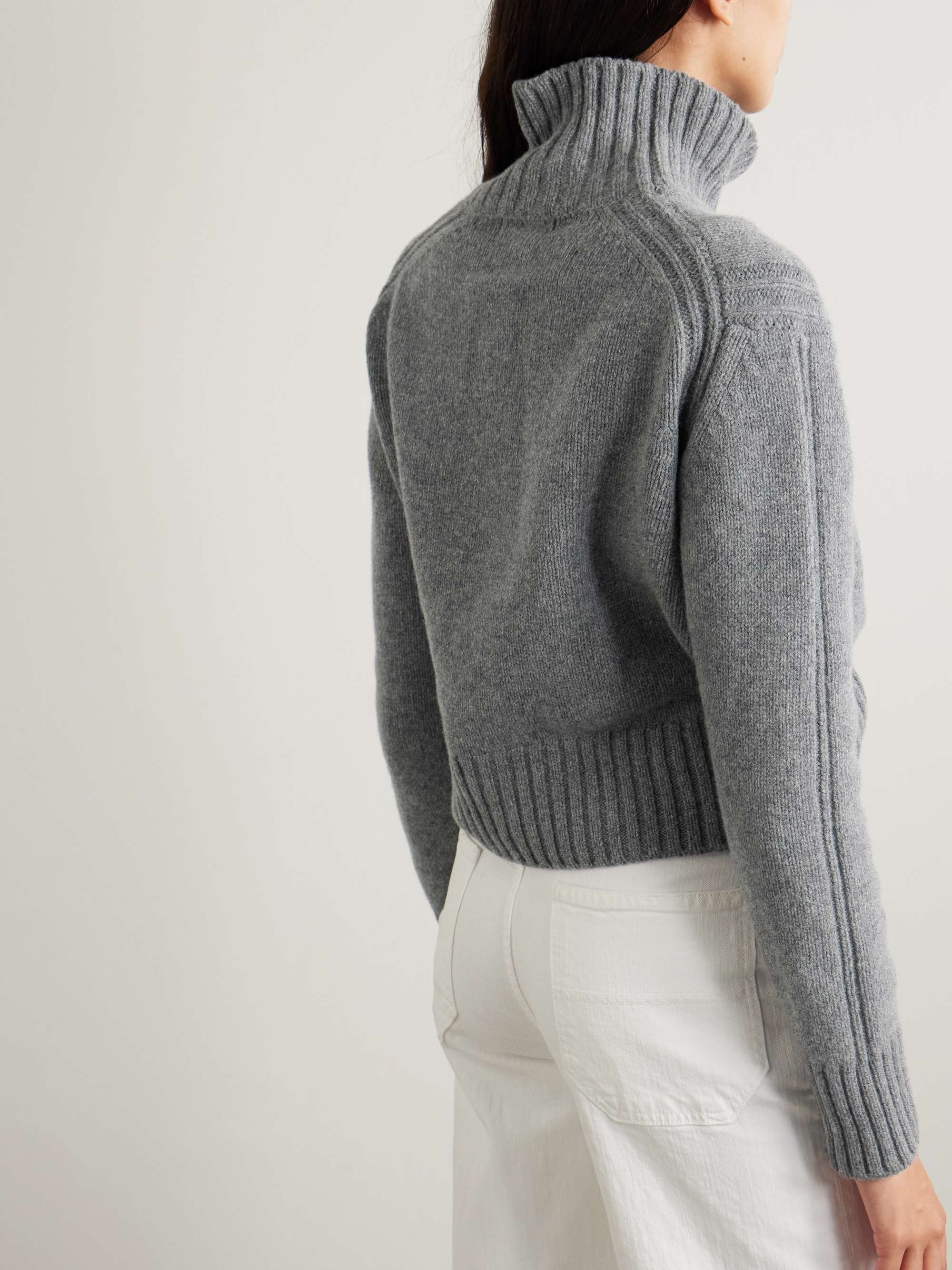 &DAUGHTER Fintra cropped wool turtleneck sweater