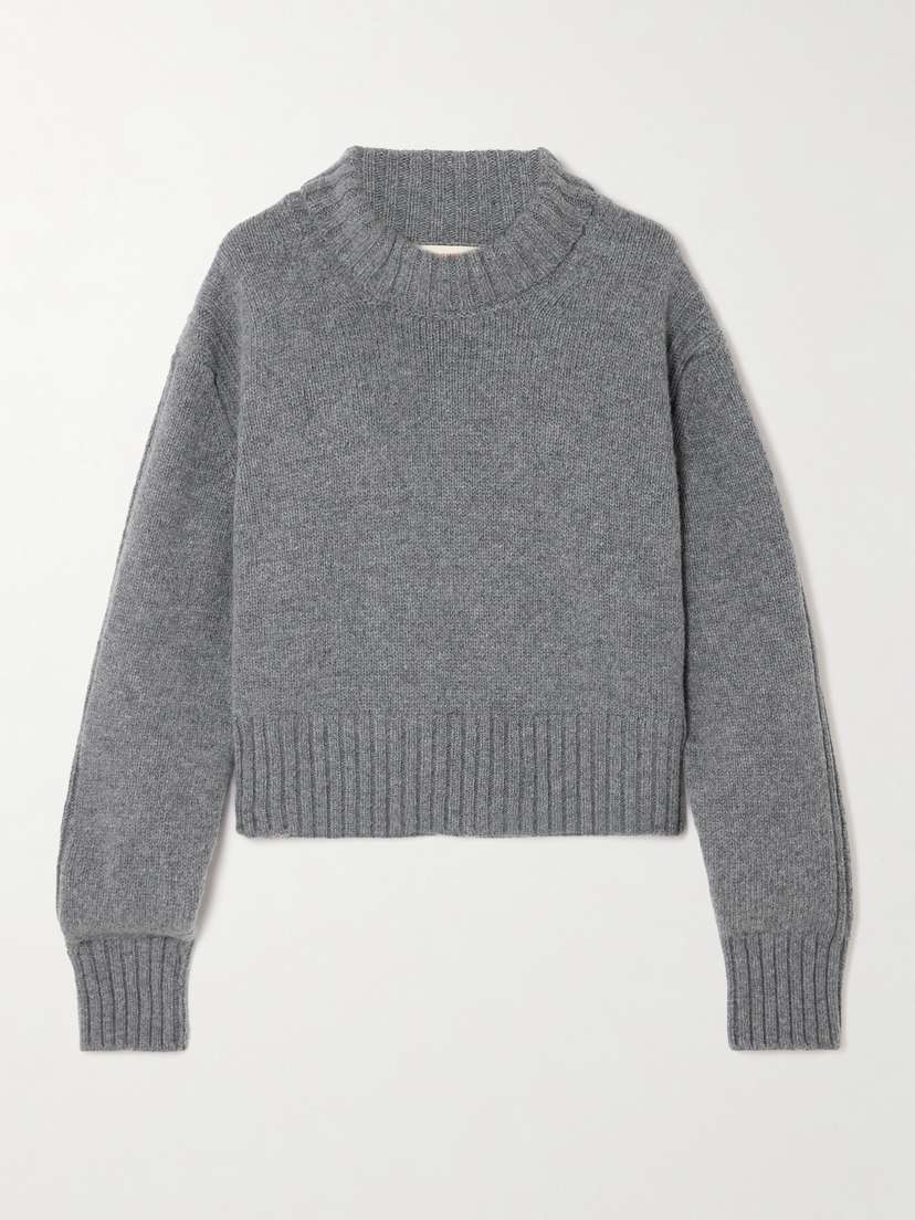 &Daughter Fintra Crop Wool Turtleneck Sweater