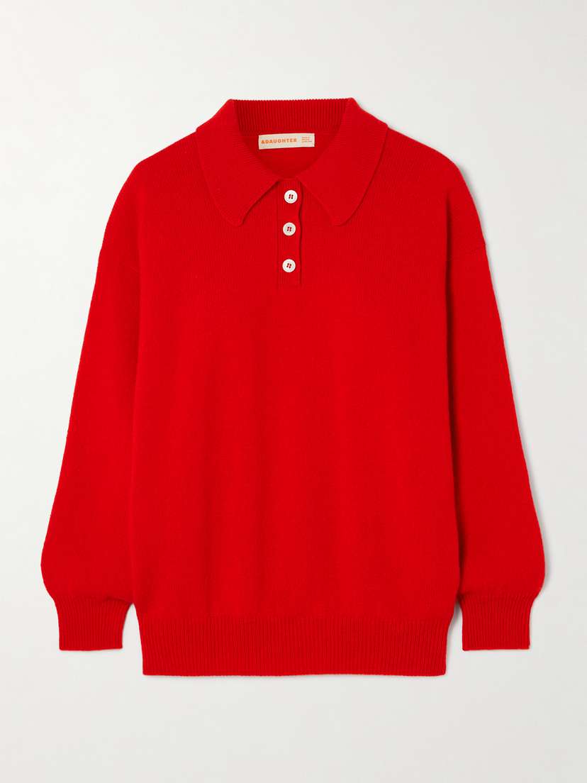&Daughter Edith Wool Polo Sweater