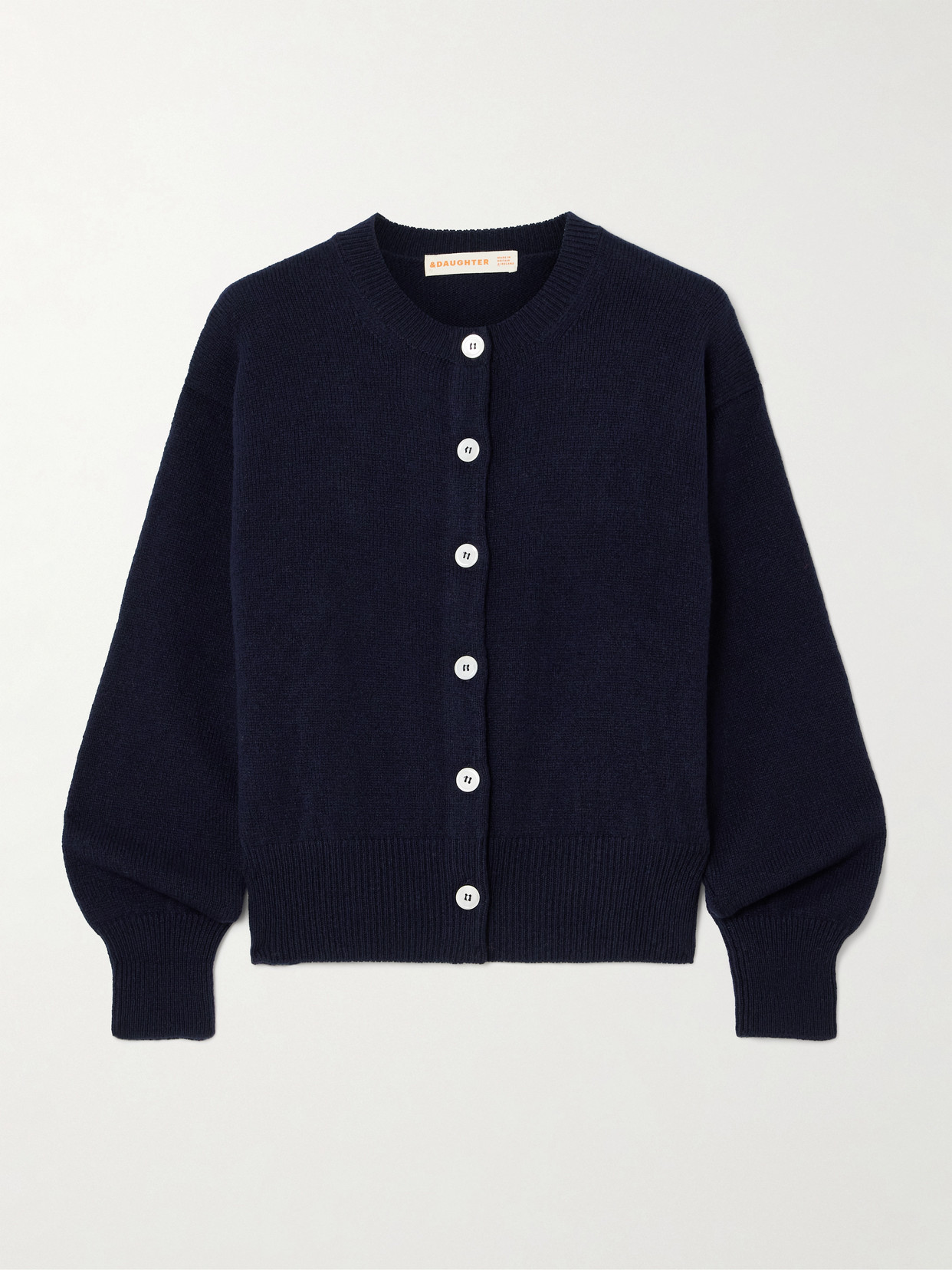 Shop And-daughter Ada Wool Cardigan In Blue