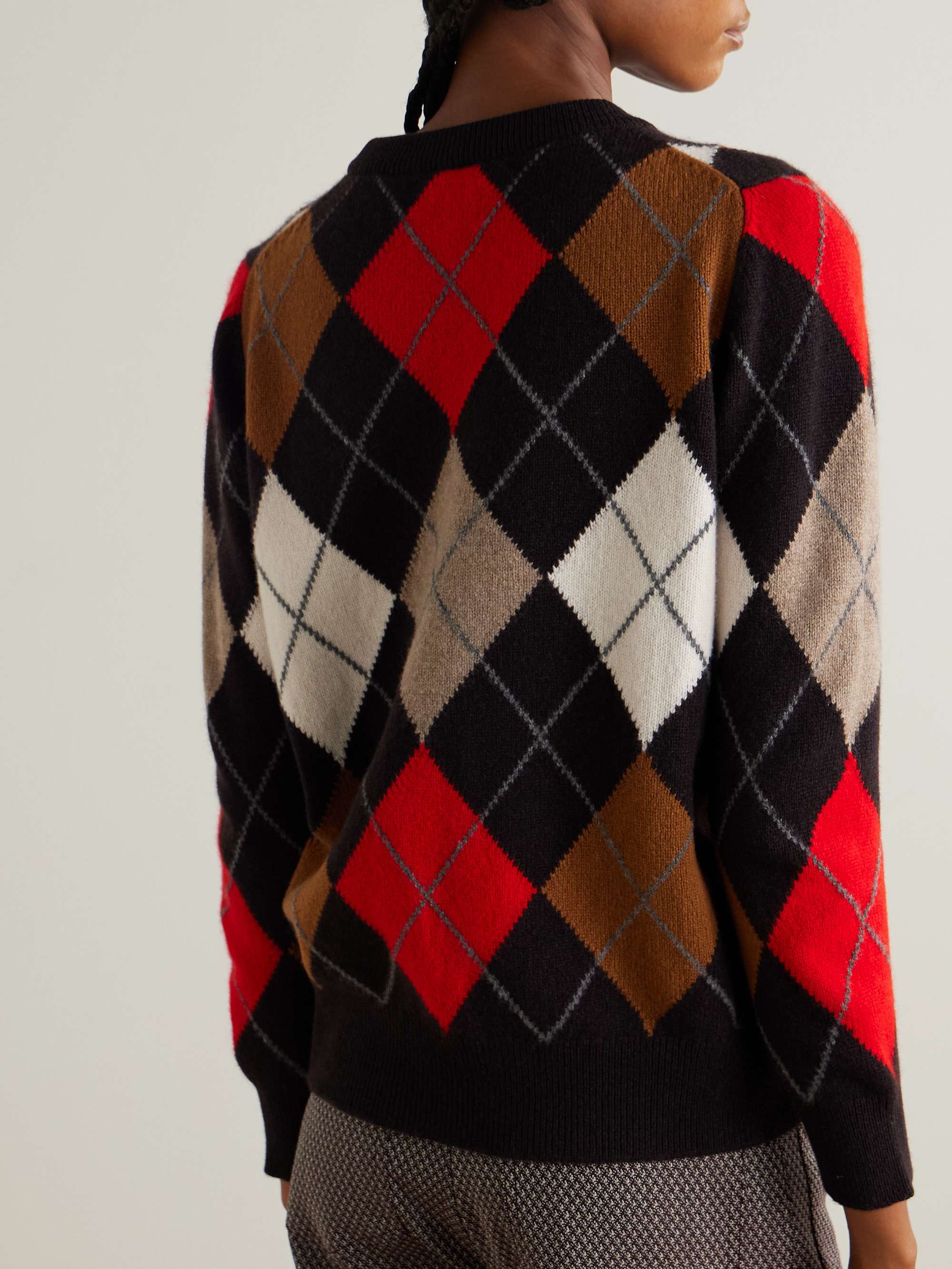 &DAUGHTER Argyle wool sweater | NET-A-PORTER &DAUGHTER Argyle wool sweater | NET-A-PORTER