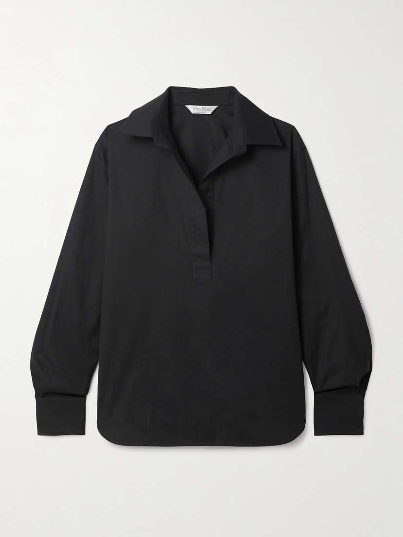 Max Mara Cotton-blend Poplin Shirt