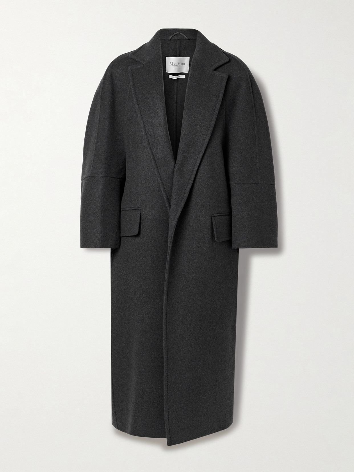 Max Mara Asburgo Oversized Wool And Cashmere-blend Coat In Gray
