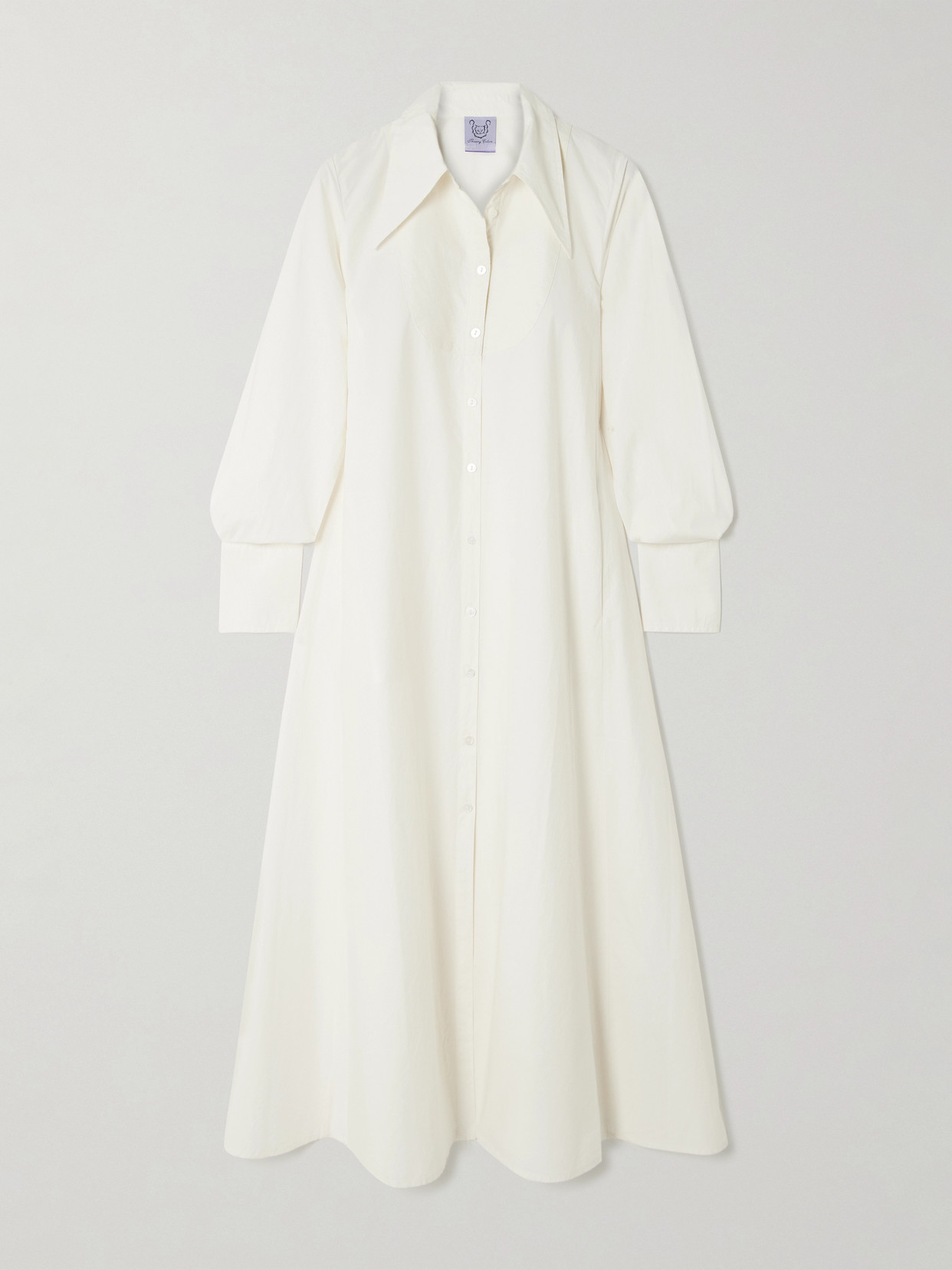Thierry Colson - Alceste Cotton-poplin Midi Shirt Dress - Off-white