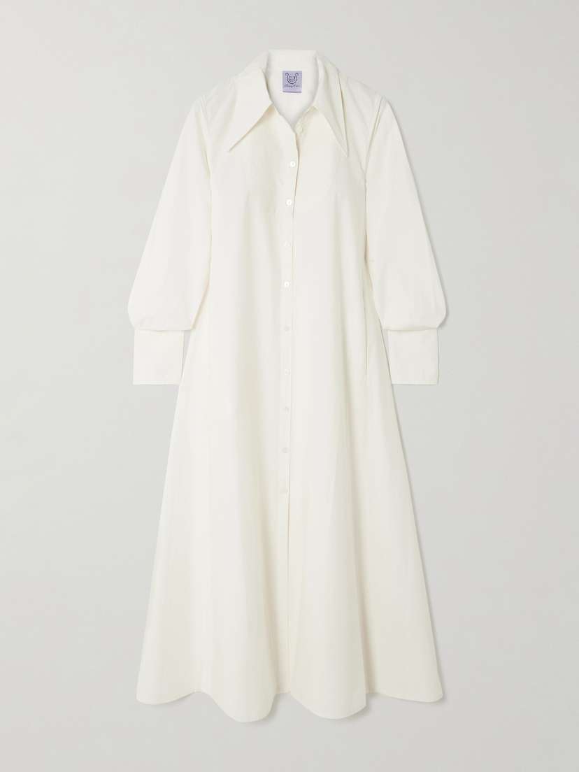 Thierry Colson Alceste Cotton-poplin Midi Shirt Dress - x large