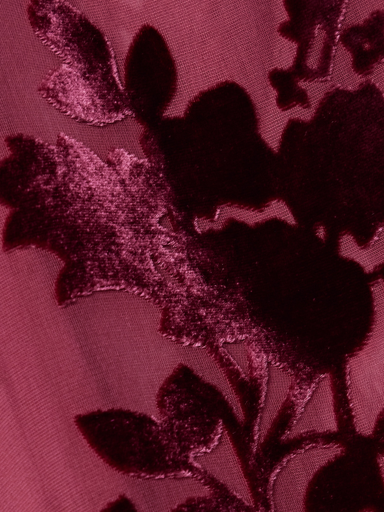 Rodarte Burnout Bias Dress Burgundy In Purple