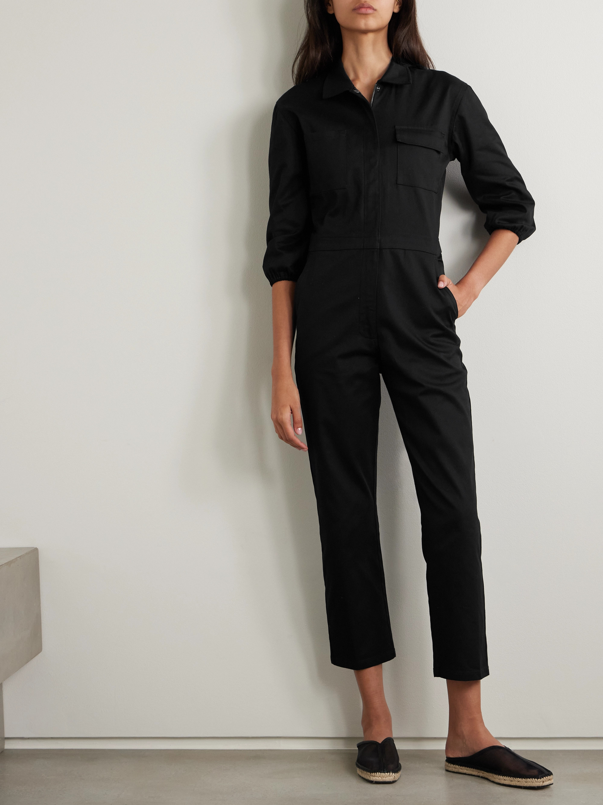 RIVET UTILITY Charmer stretch-cotton twill jumpsuit thumbnail