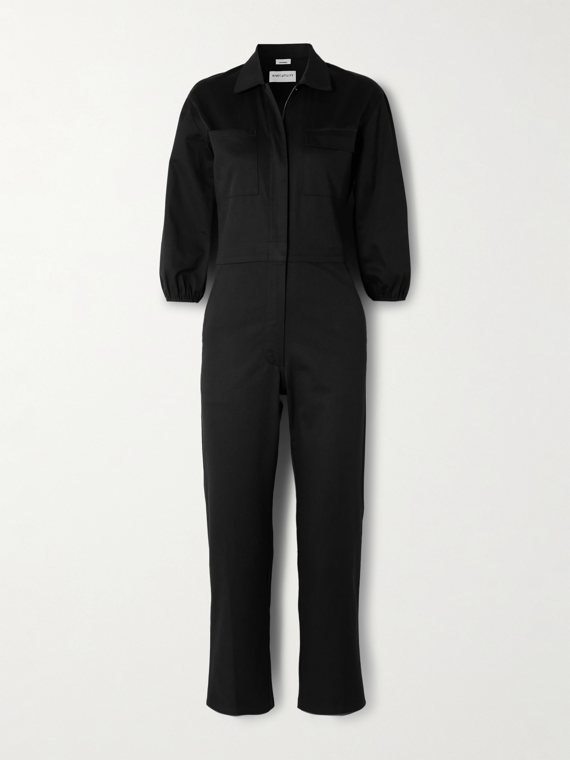 RIVET UTILITY Charmer stretch-cotton twill jumpsuit thumbnail