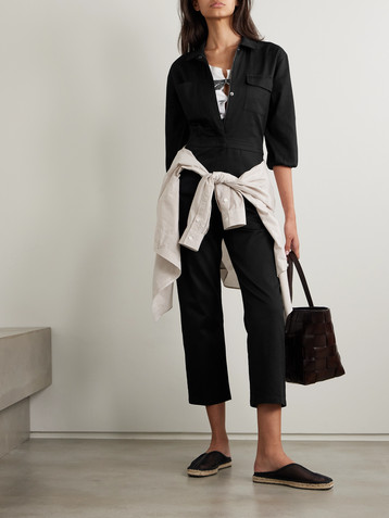RIVET UTILITY Charmer stretch-cotton twill jumpsuit