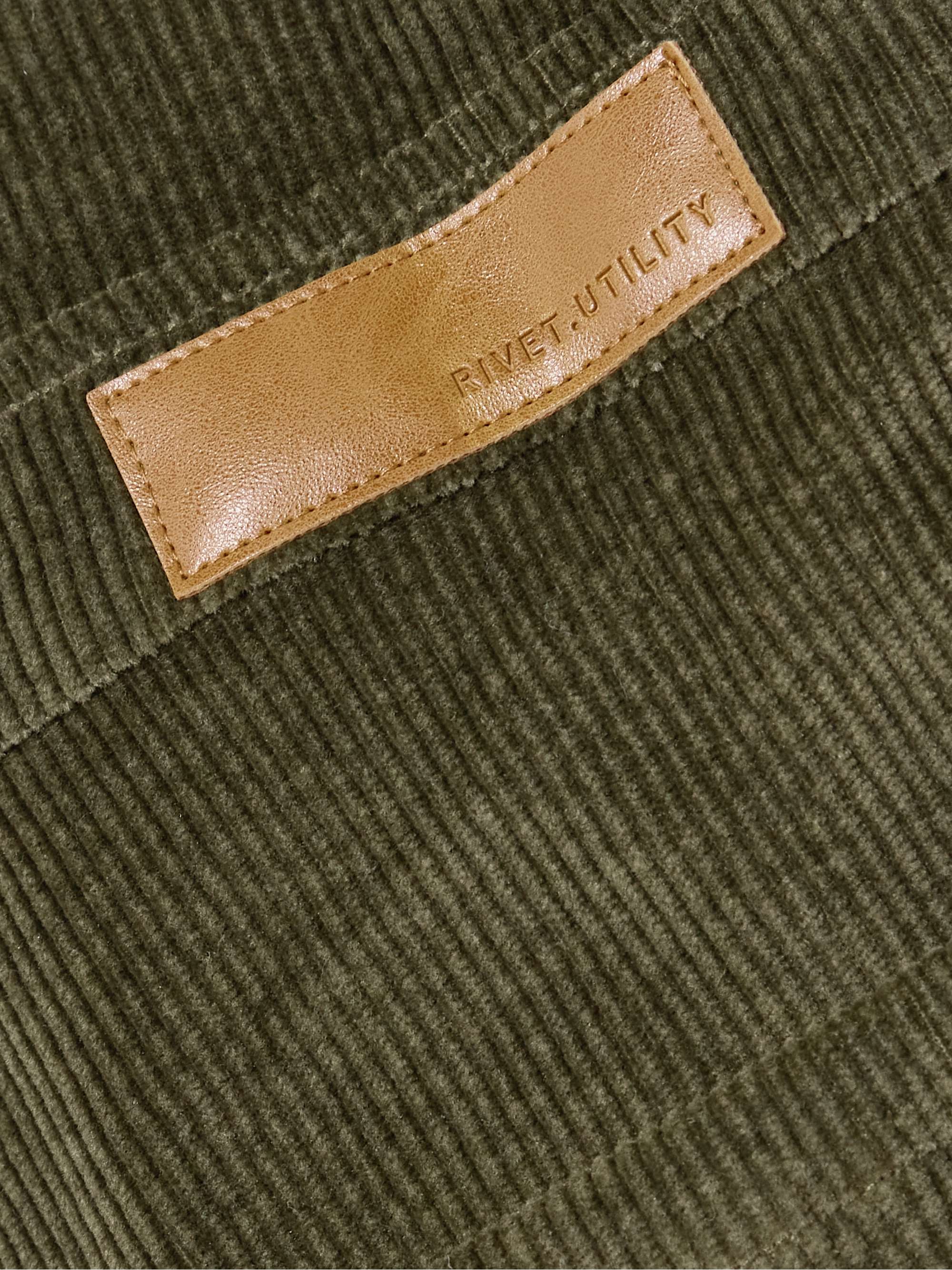 RIVET UTILITY + NET SUSTAIN Work cotton-blend twill jumpsuit
