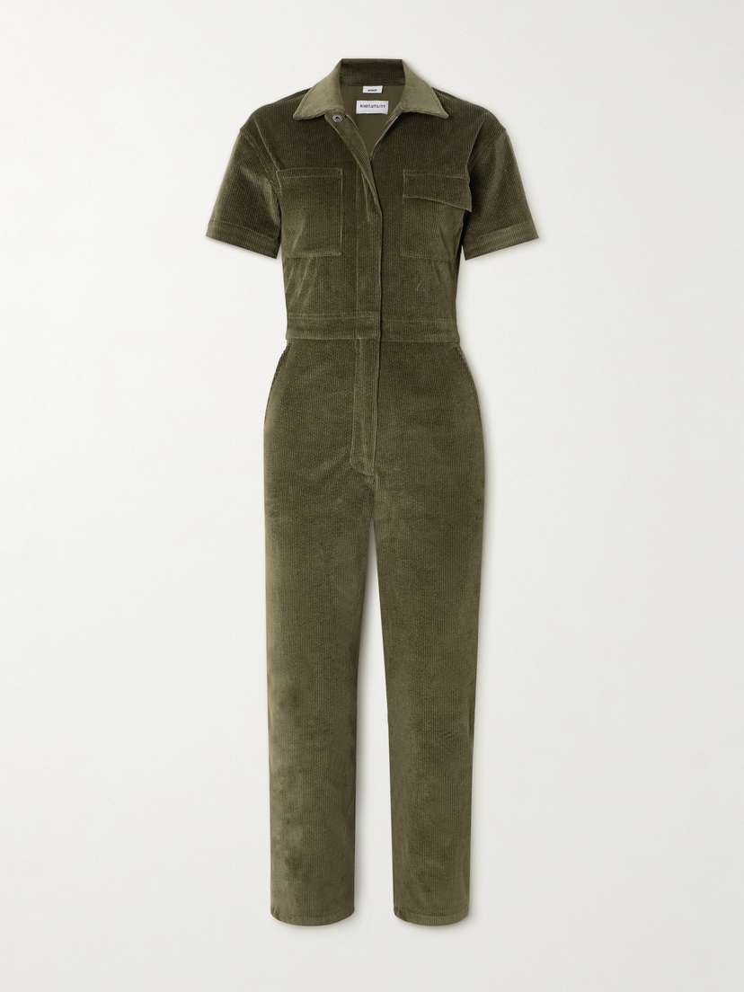 Rivet Utility + Net Sustain Work Cotton-blend Twill Jumpsuit