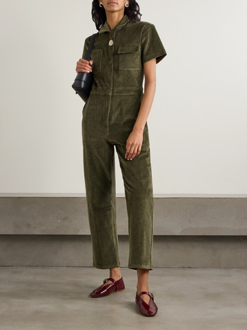 RIVET UTILITY Work cotton-blend corduroy jumpsuit