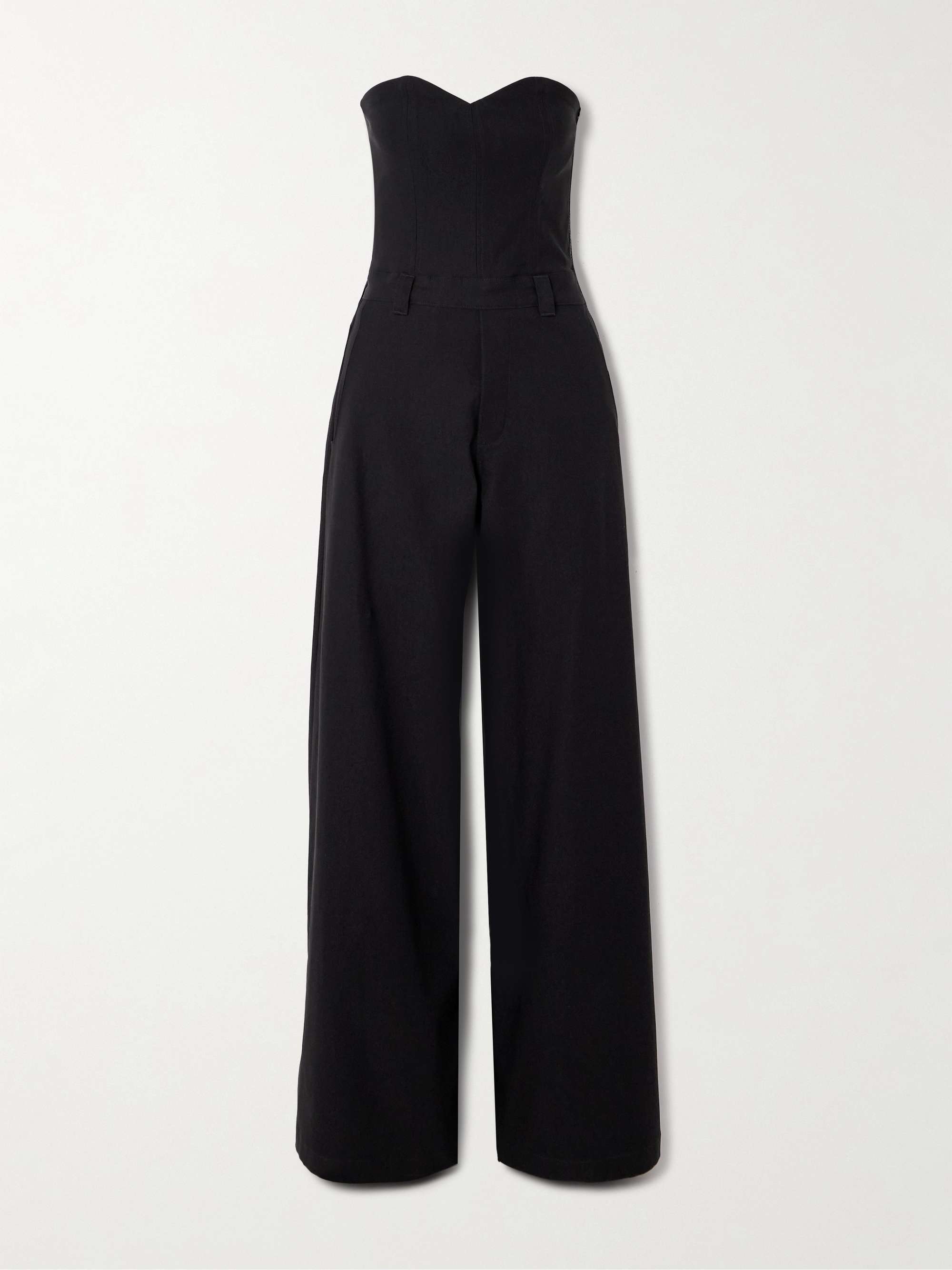 RIVET UTILITY Dynamite strapless stretch twill jumpsuit NET A PORTER