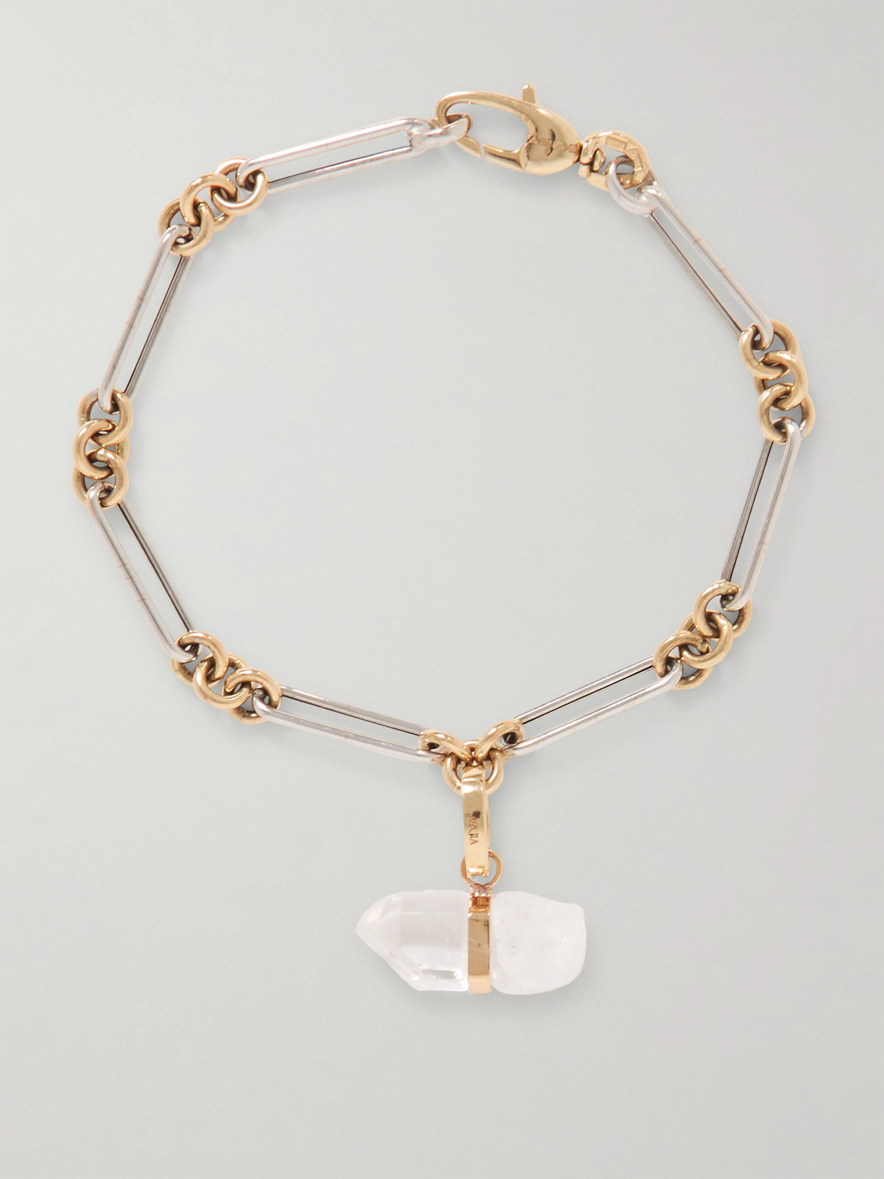 Jia Jia Jumbo 14-karat Yellow And White Gold, Quartz And Diamond Bracelet