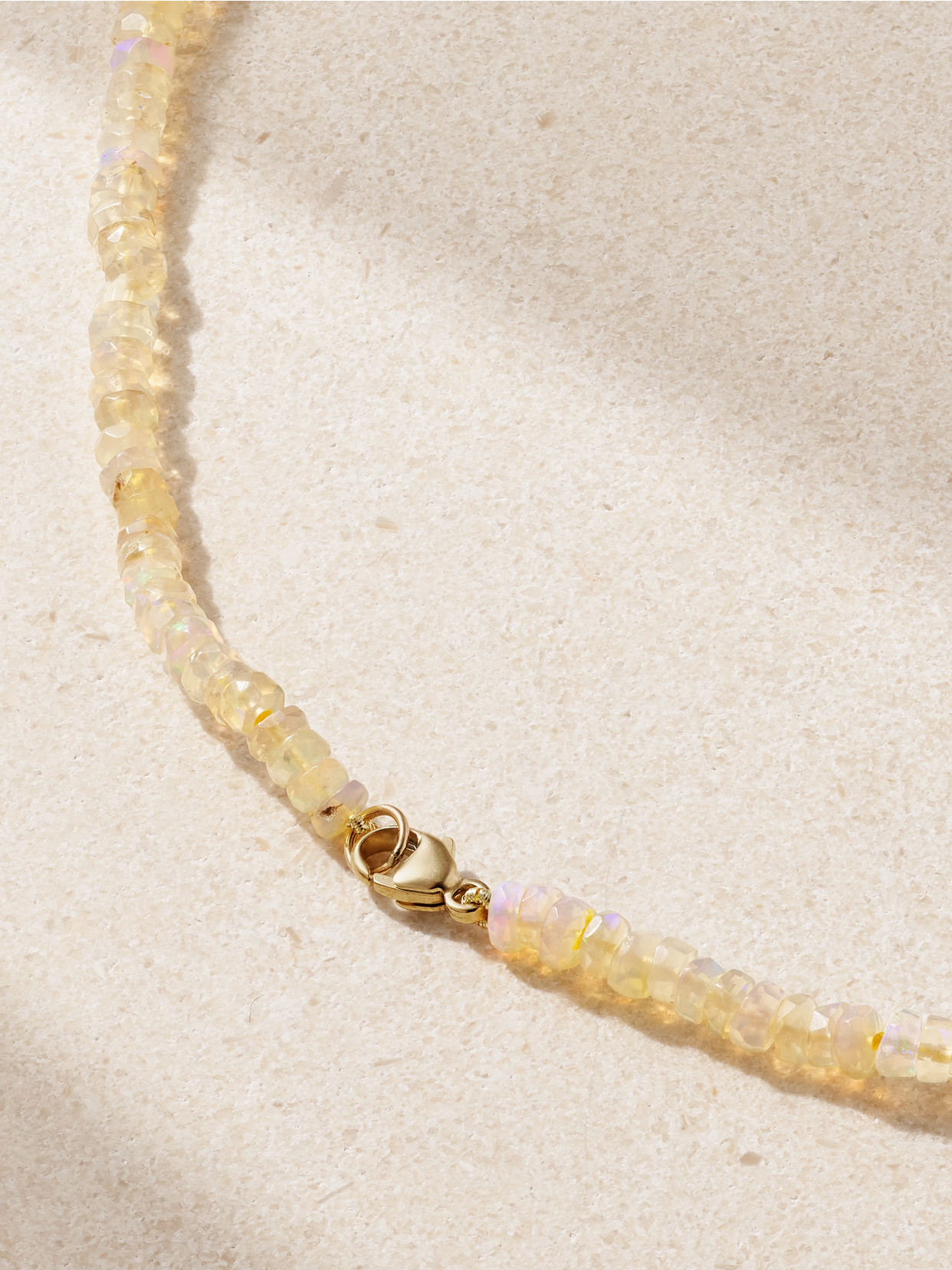 JIA JIA 14-KARAT GOLD, OPAL AND QUARTZ NECKLACE