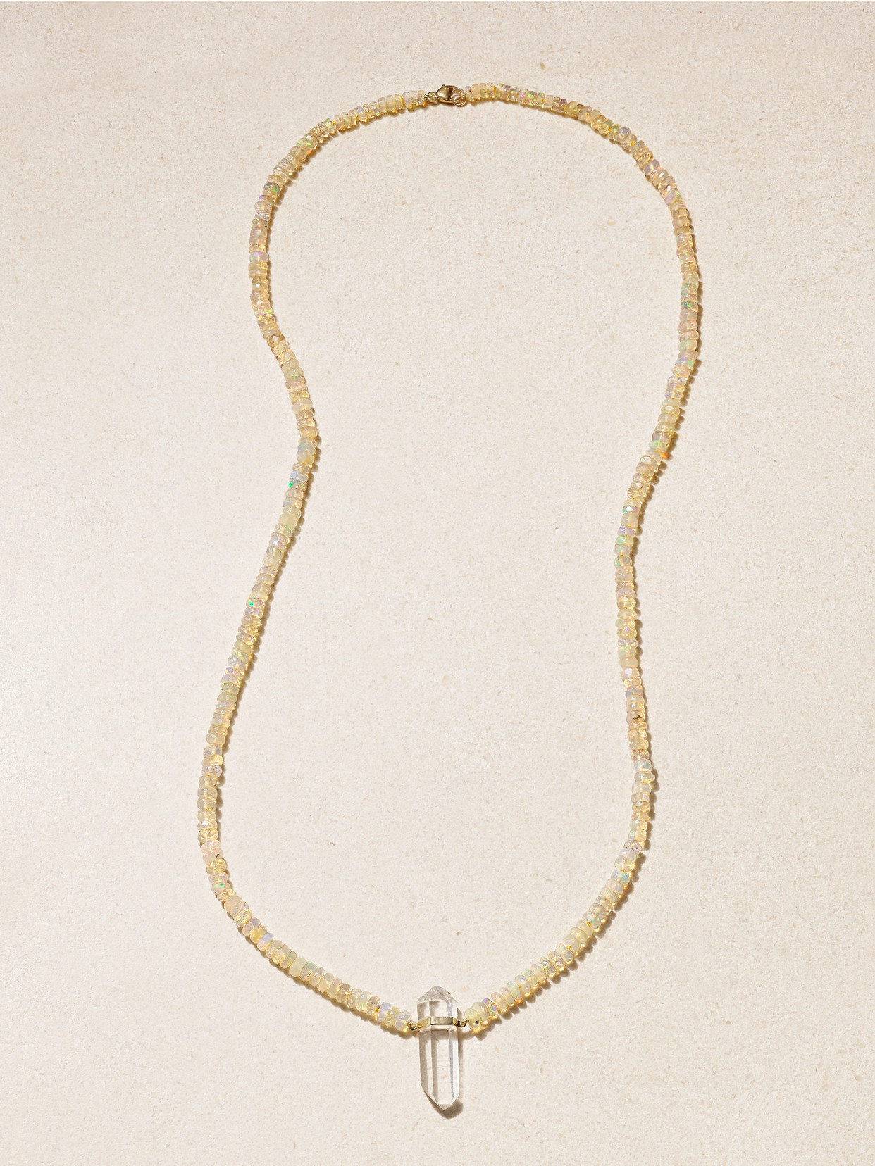 Jia Jia 14-karat Gold, Opal And Quartz Necklace In Multi