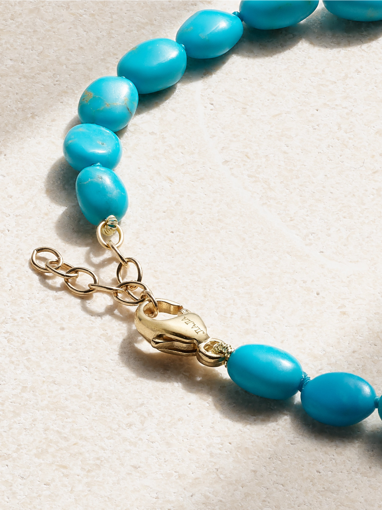 Jia Jia Gold Turquoise Bracelet In Blue