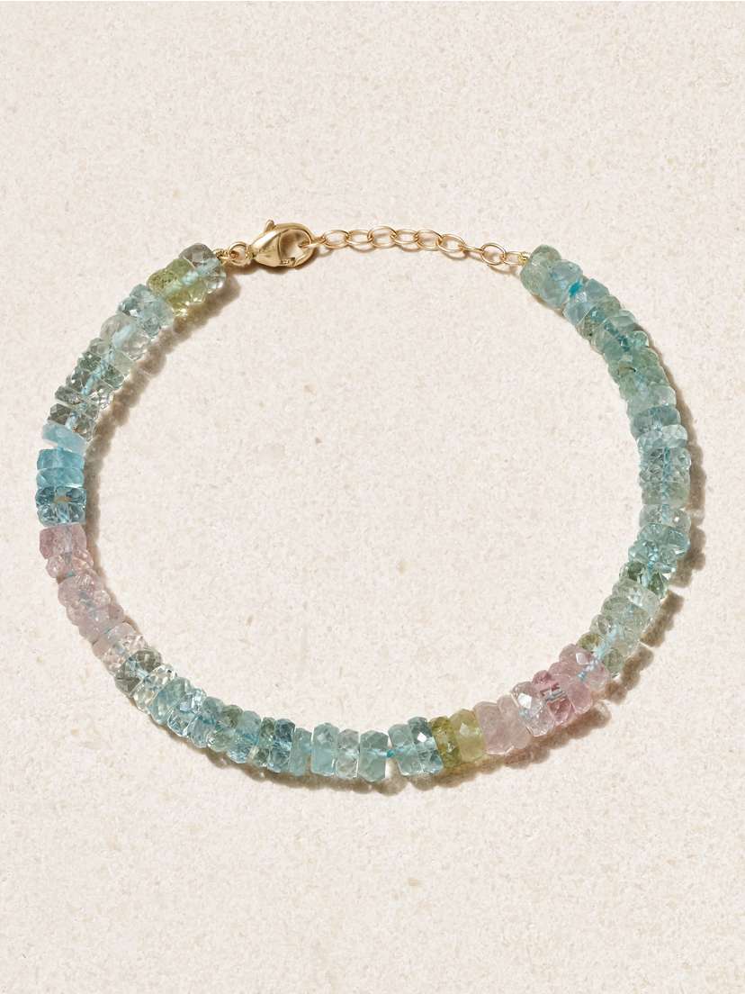 JIA JIA Gold, Aquamarine And Morganite Bracelet