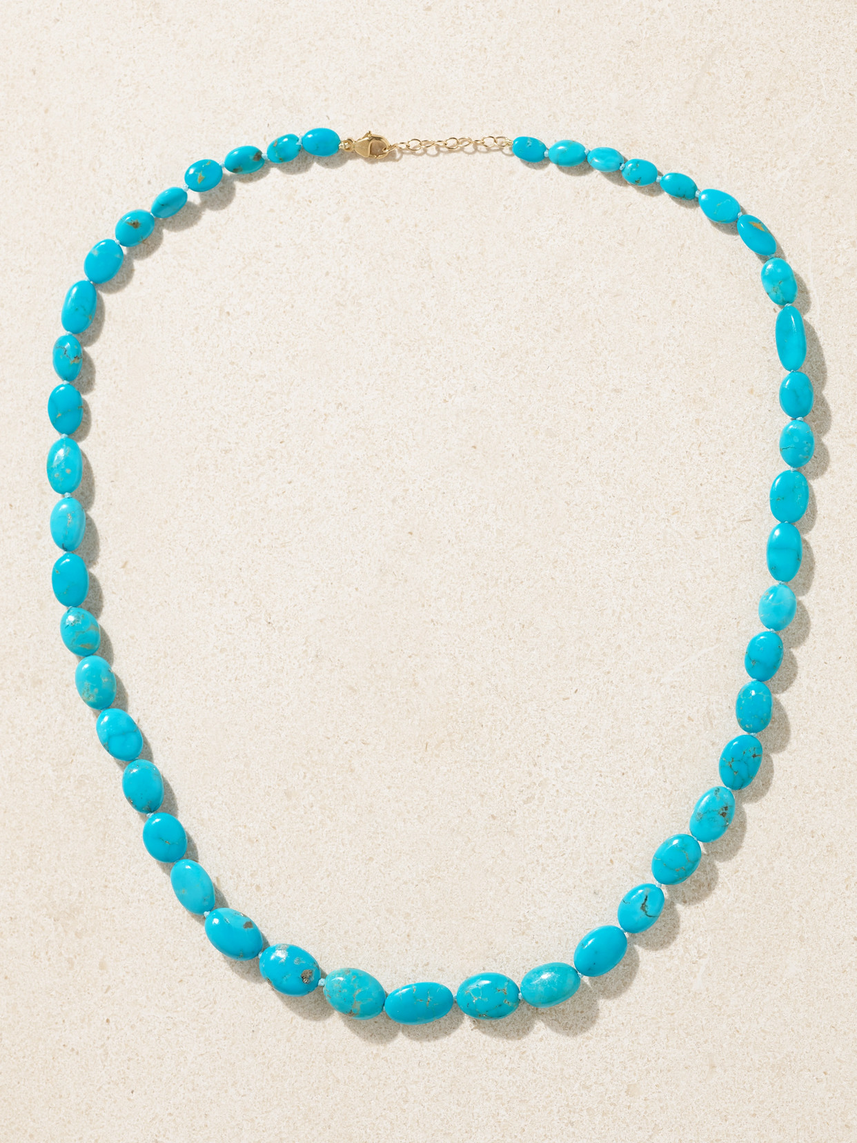 Jia Jia Gold Turquoise Necklace In Blue