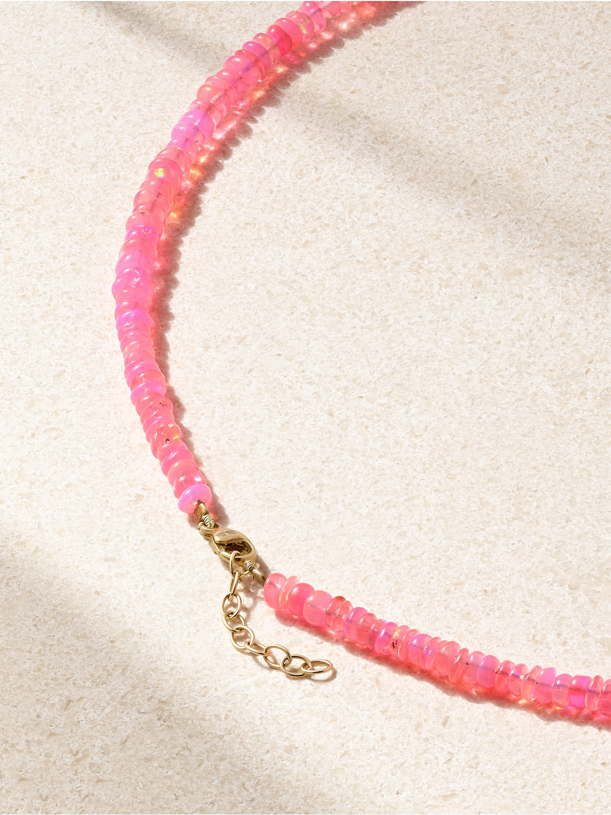 Jia Jia Gold Opal Necklace In Pink