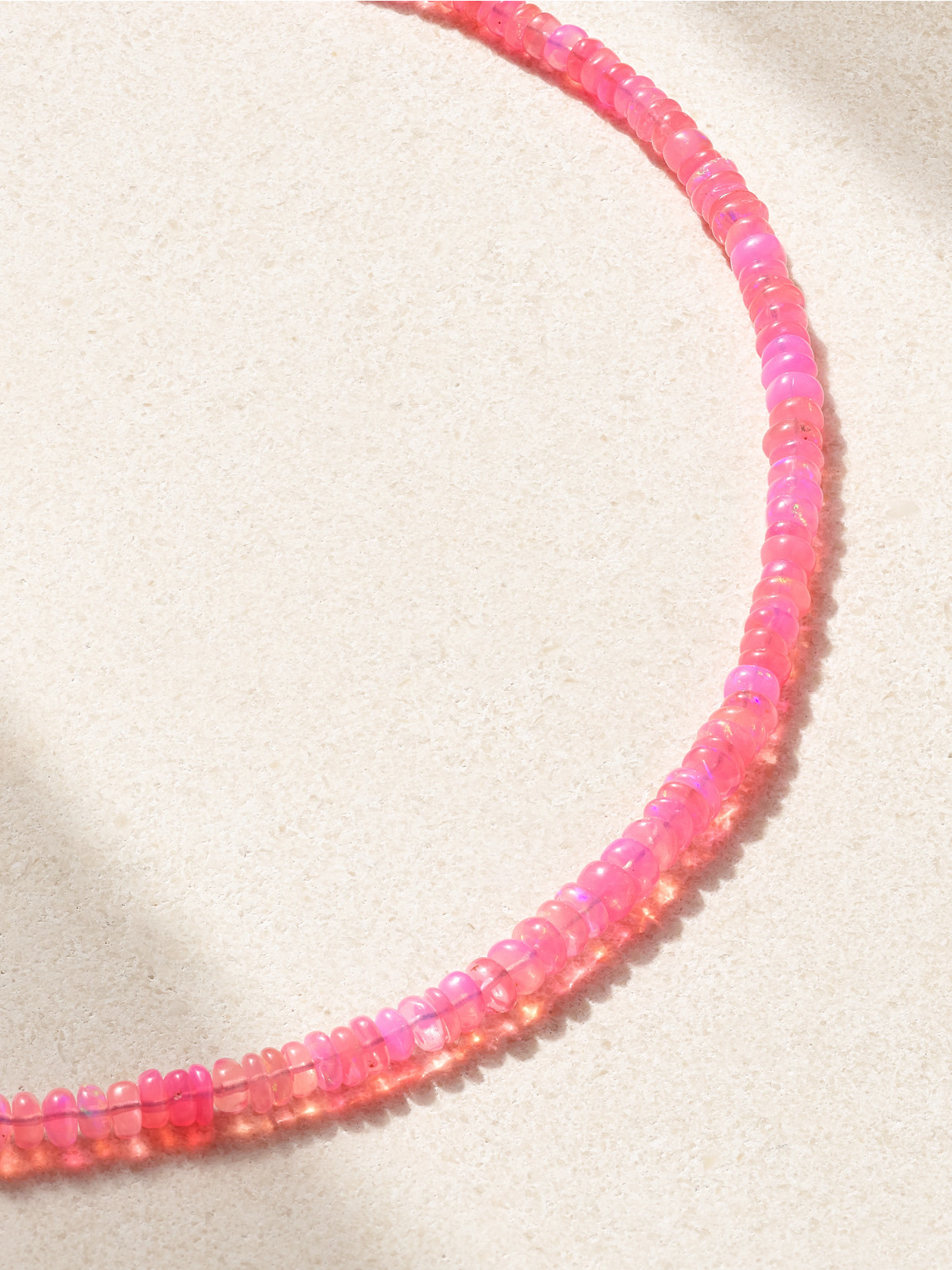 Jia Jia Gold Opal Necklace In Pink