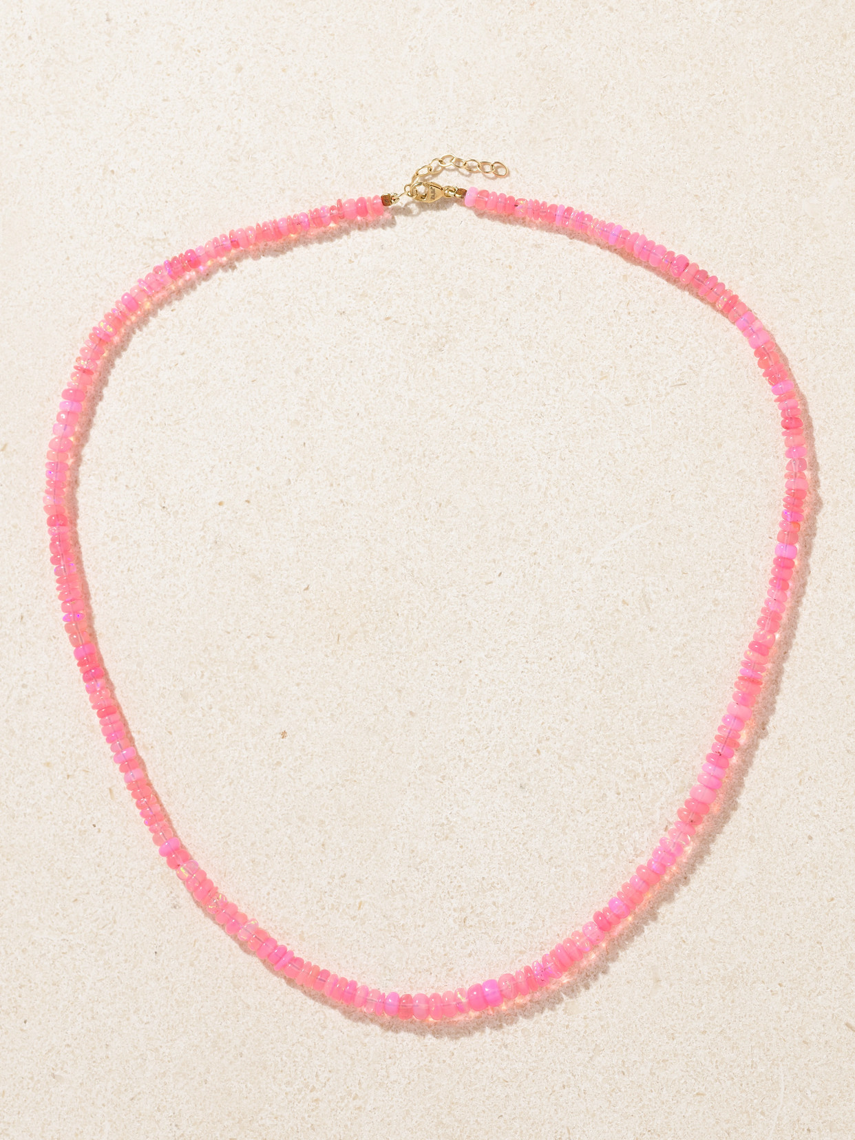 Jia Jia Gold Opal Necklace In Pink