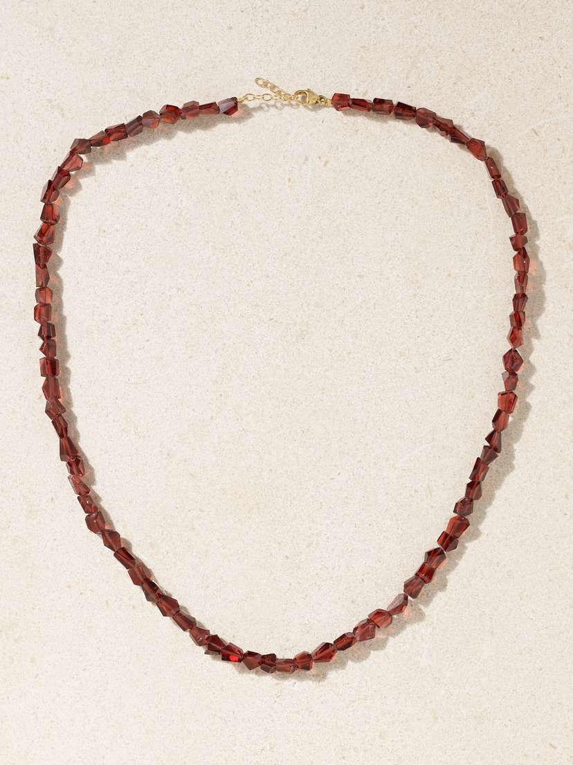 JIA JIA Gold Garnet Necklace