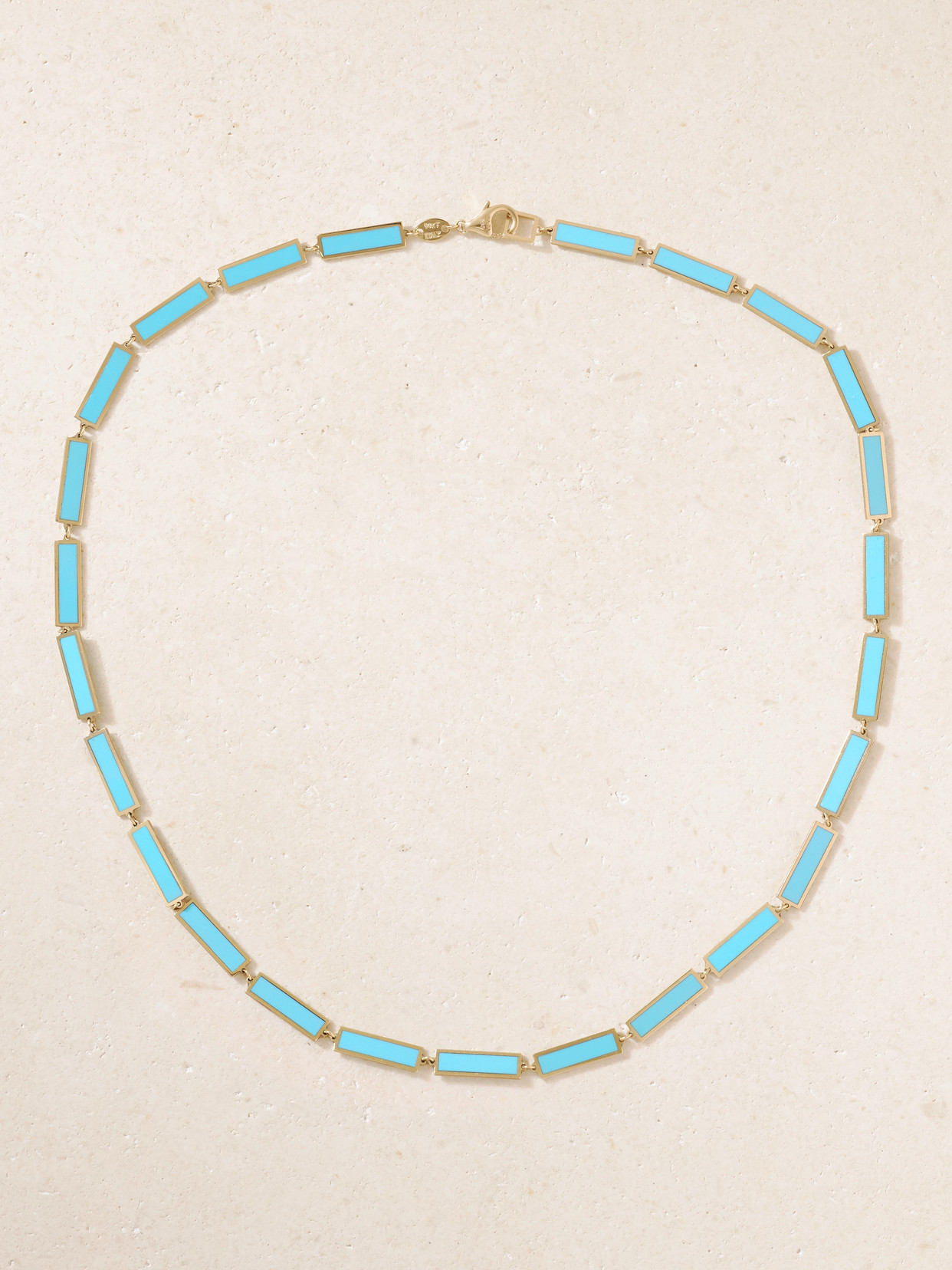 Jia Jia 14-karat Gold Turquoise Necklace In Blue