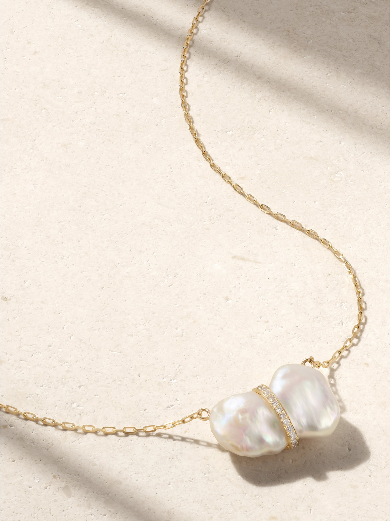 Jia Jia Ocean 14-karat Gold, Pearl And Diamond Necklace In White