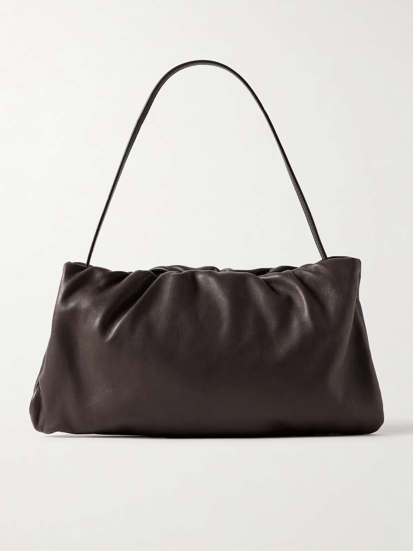 The Row Bourse Xl Leather Shoulder Bag