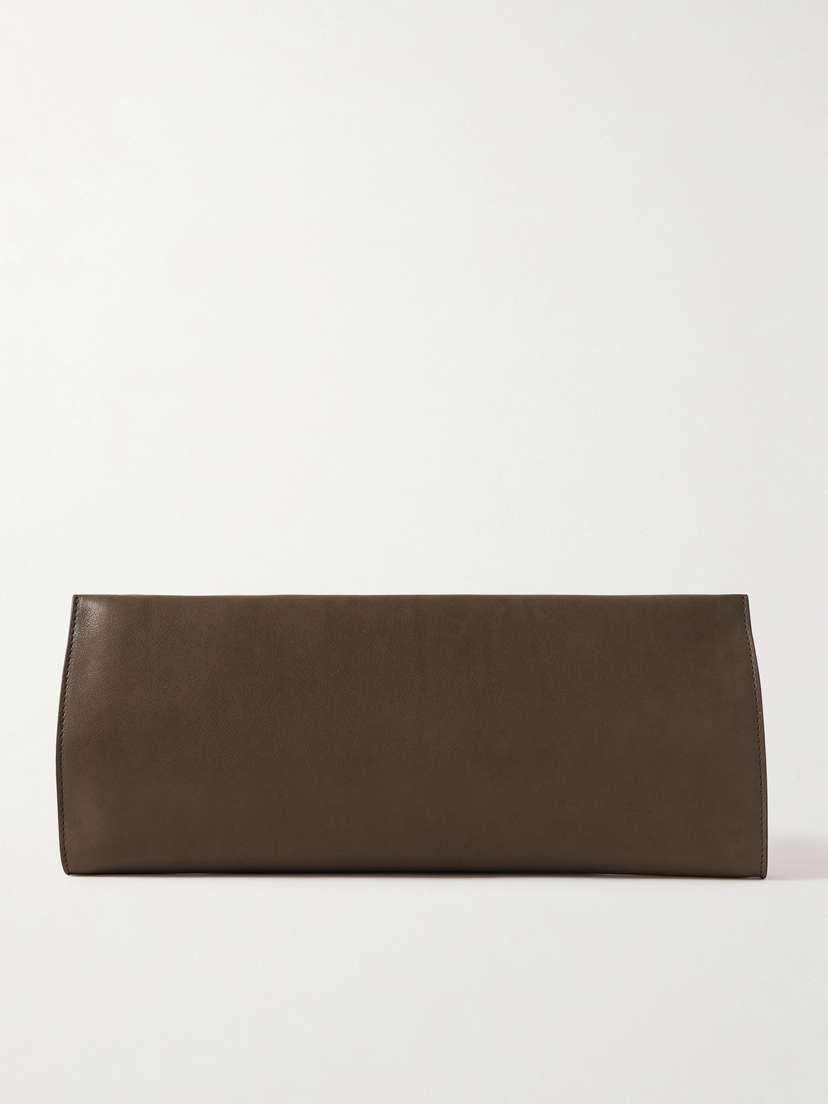 The Row Flat Leather Clutch