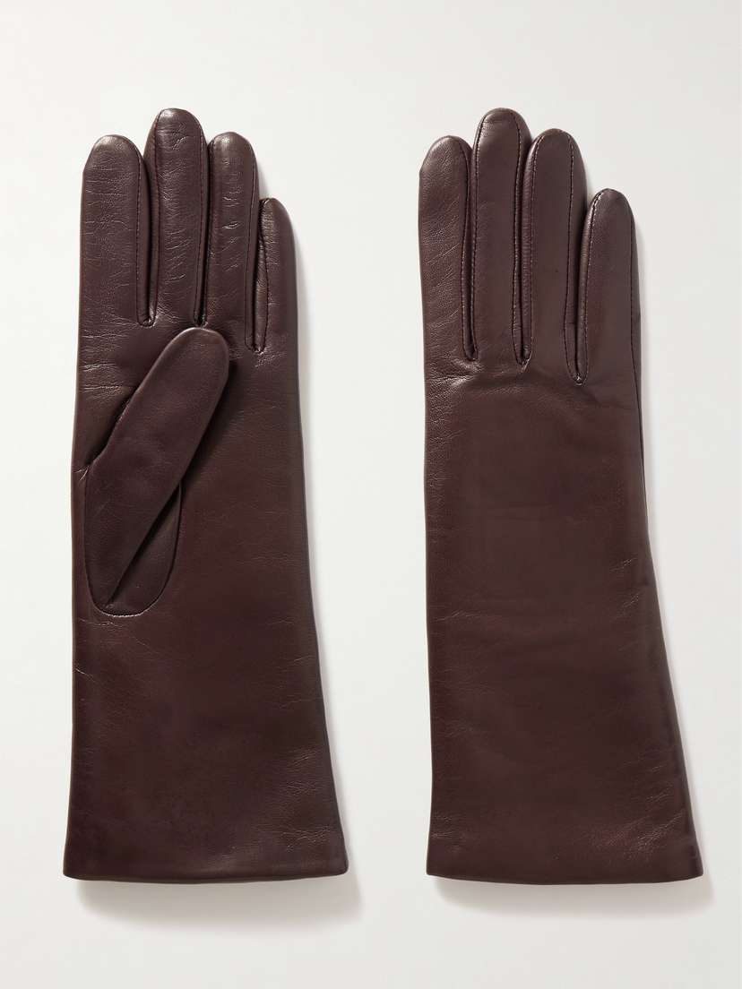 Agnelle Christina Cashmere-lined Leather Gloves