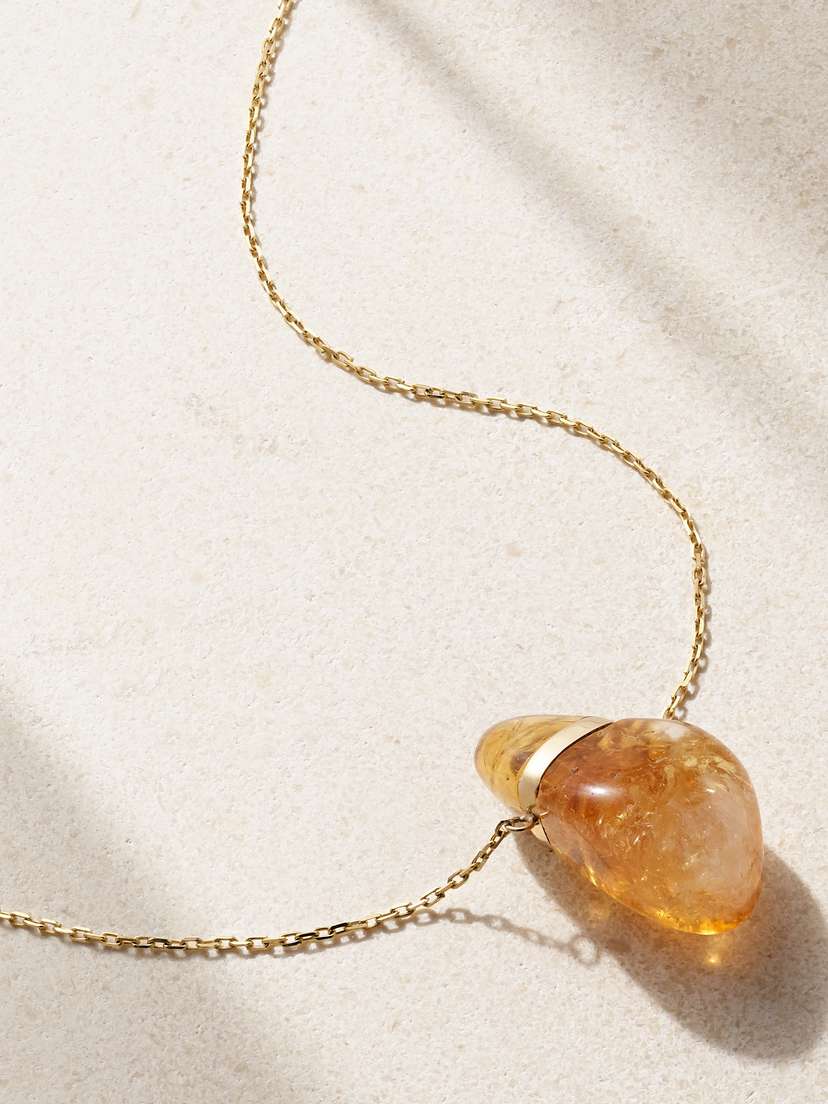 JIA JIA 14-karat Gold Citrine Necklace