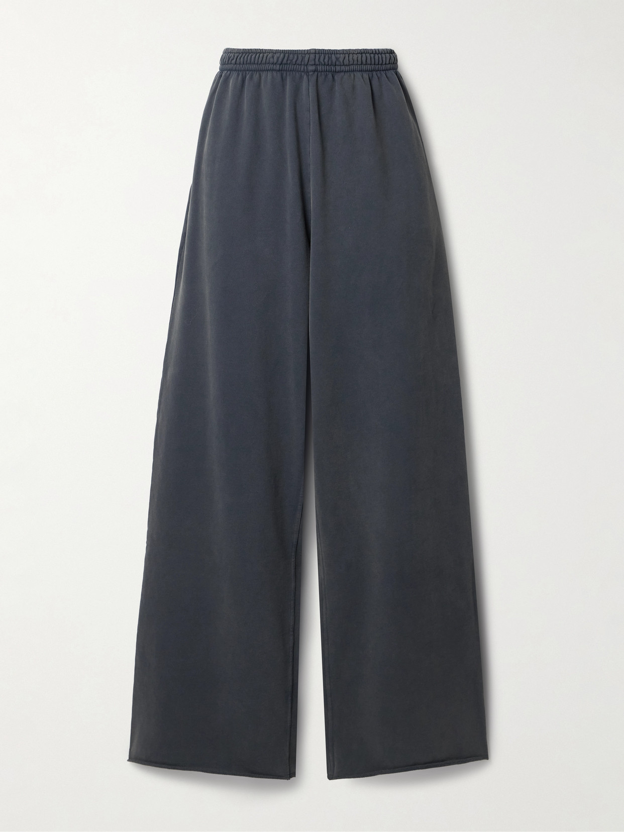 Acne Studios - Appliquéd Cotton-jersey Wide-leg Track Pants - Blue