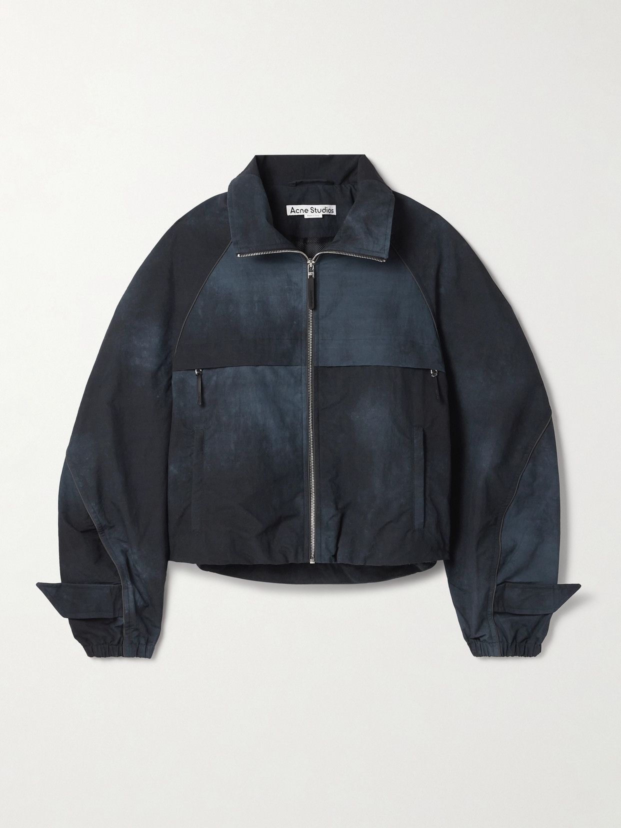 Acne Studios Paneled Shell Coat In Black