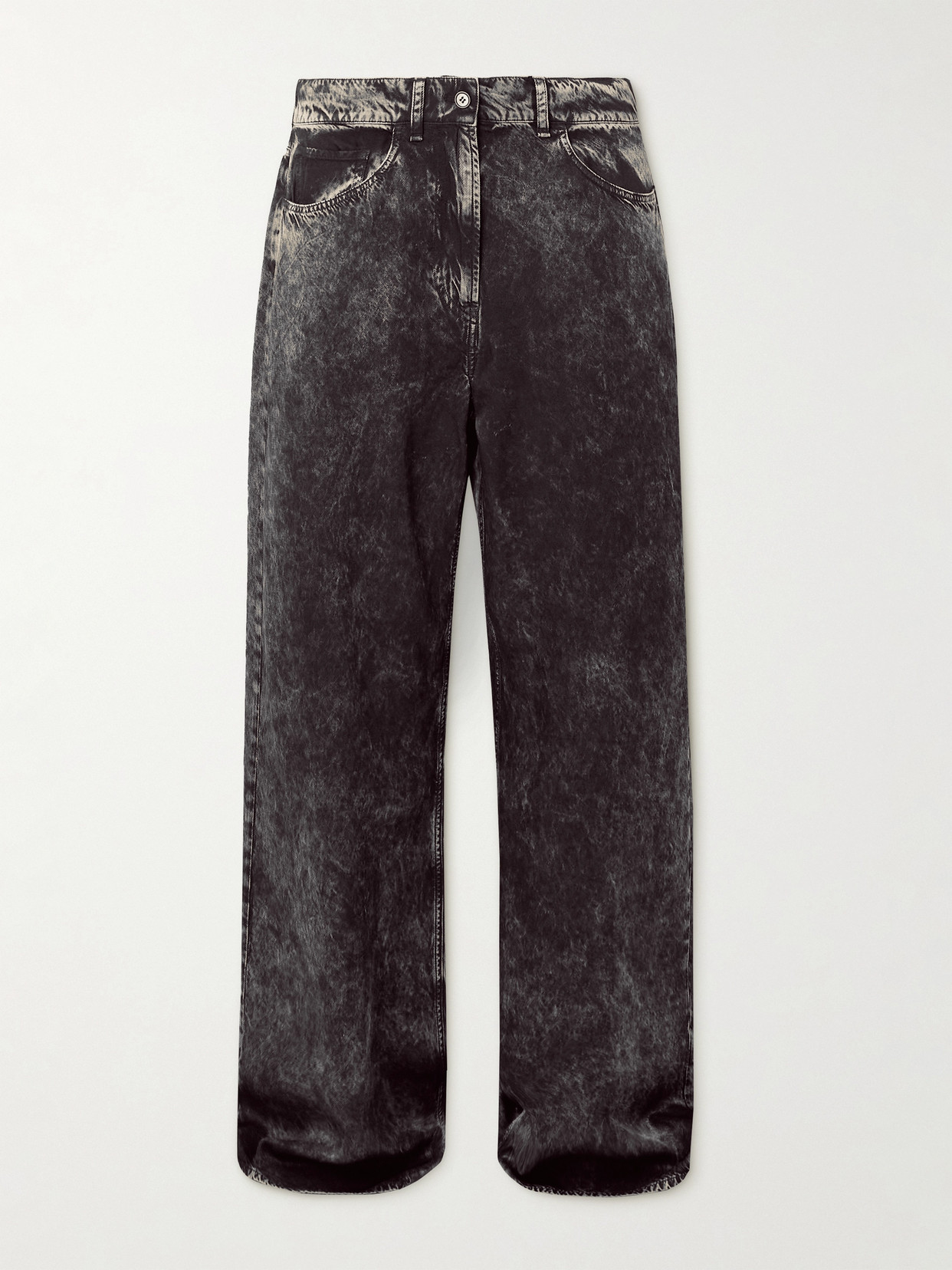 Acne Studios Faded Twill Straight-leg Pants In Blue