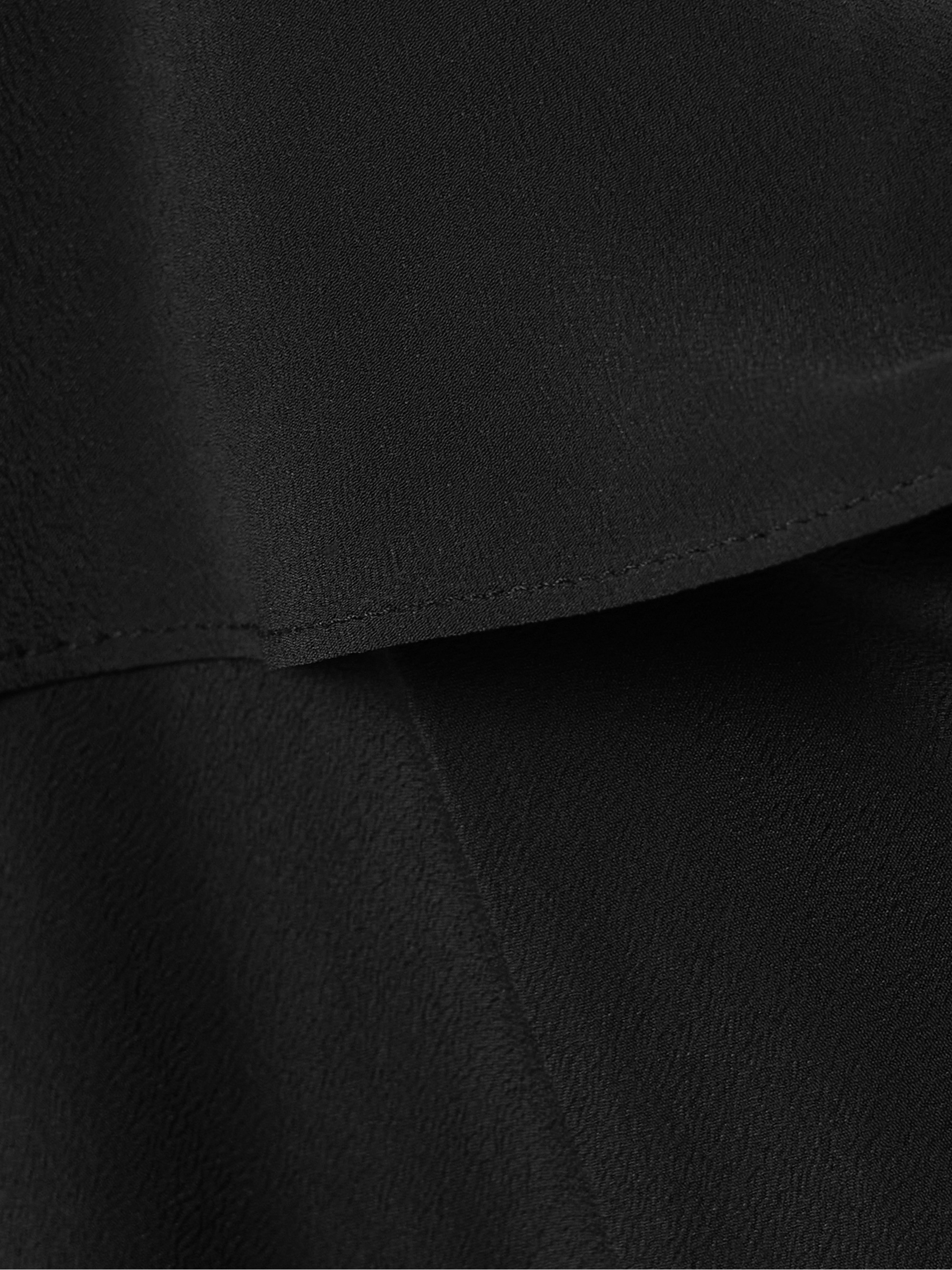 Acne Studios Asymmetric open-back draped crepe mini dress thumbnail