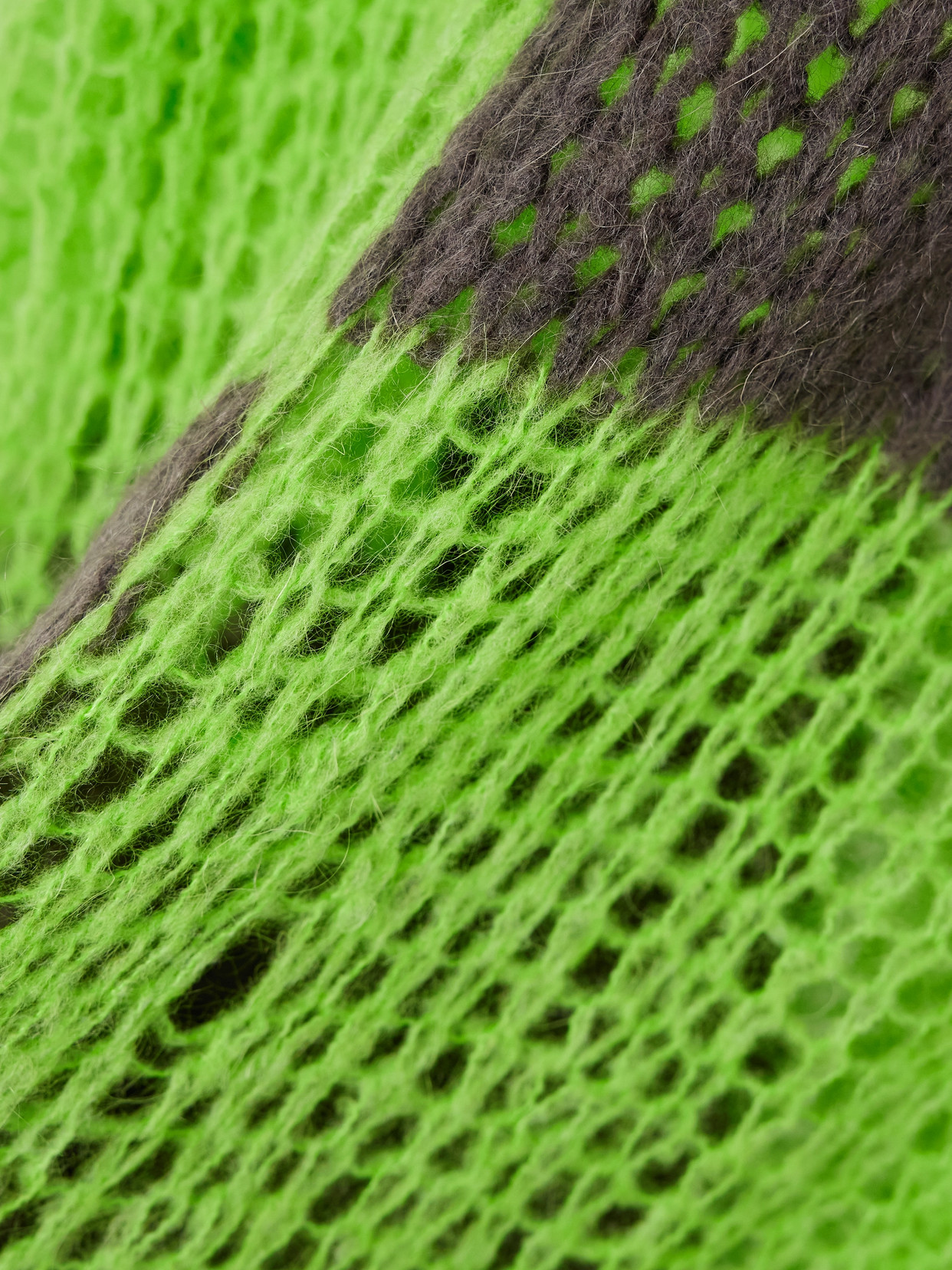 Acne Studios Check-pattern Sweater In Green