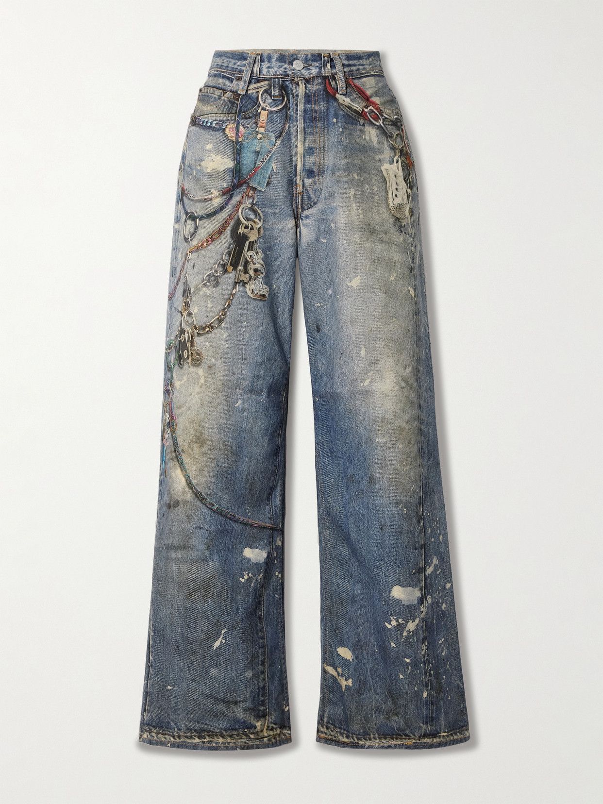 ACNE STUDIOS TROMPE L'OEIL PRINTED BOYFRIEND JEANS