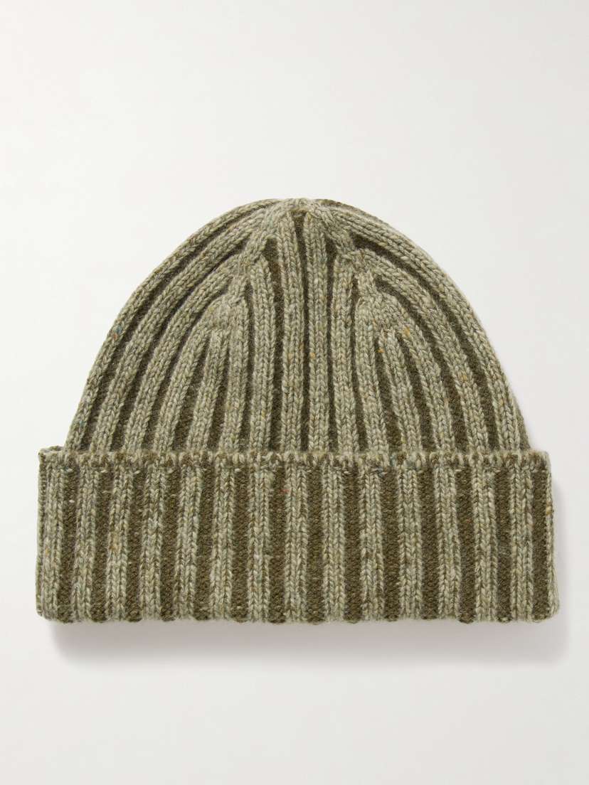 Johnstons of Elgin Ribbed Cashmere Beanie