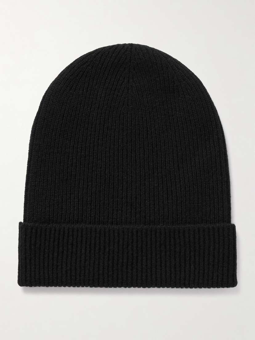 Johnstons of Elgin Ribbed Cashmere Beanie