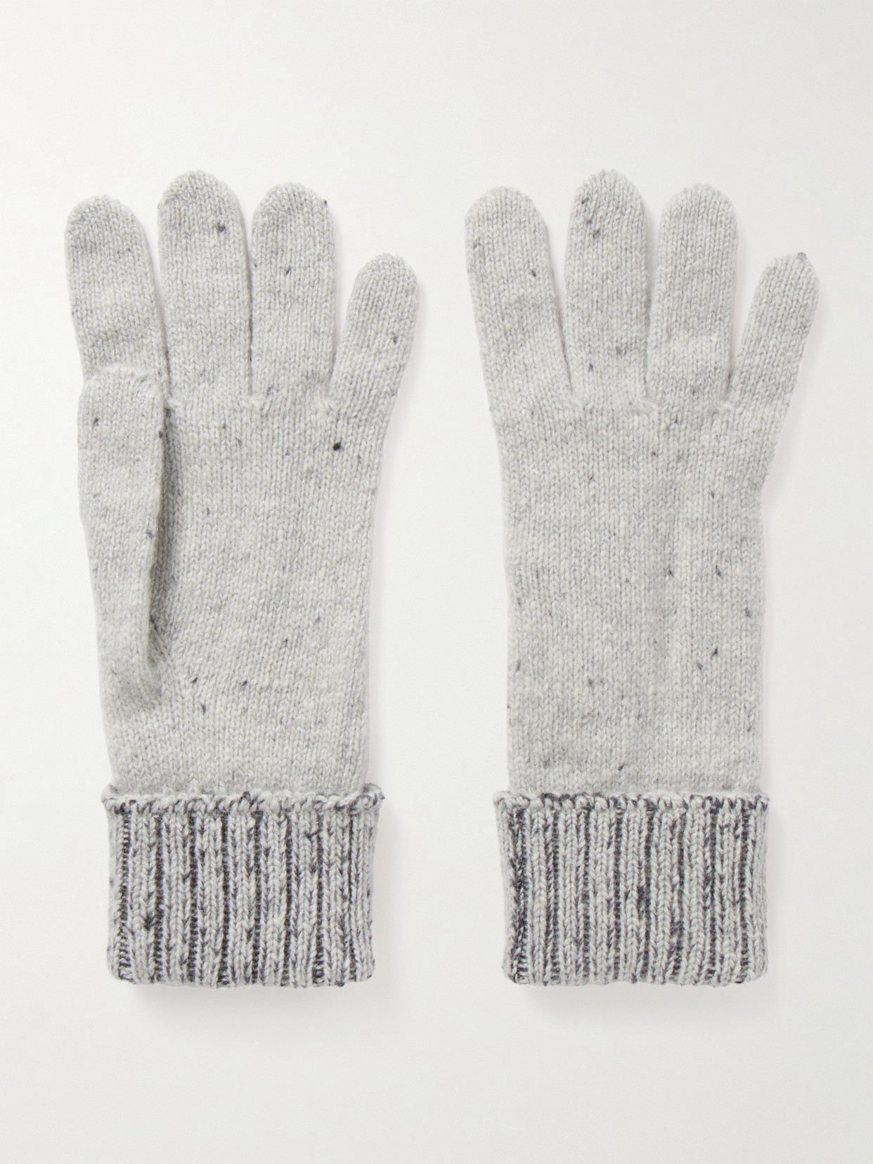 Johnstons Of Elgin Donegal Cashmere Gloves In Gray